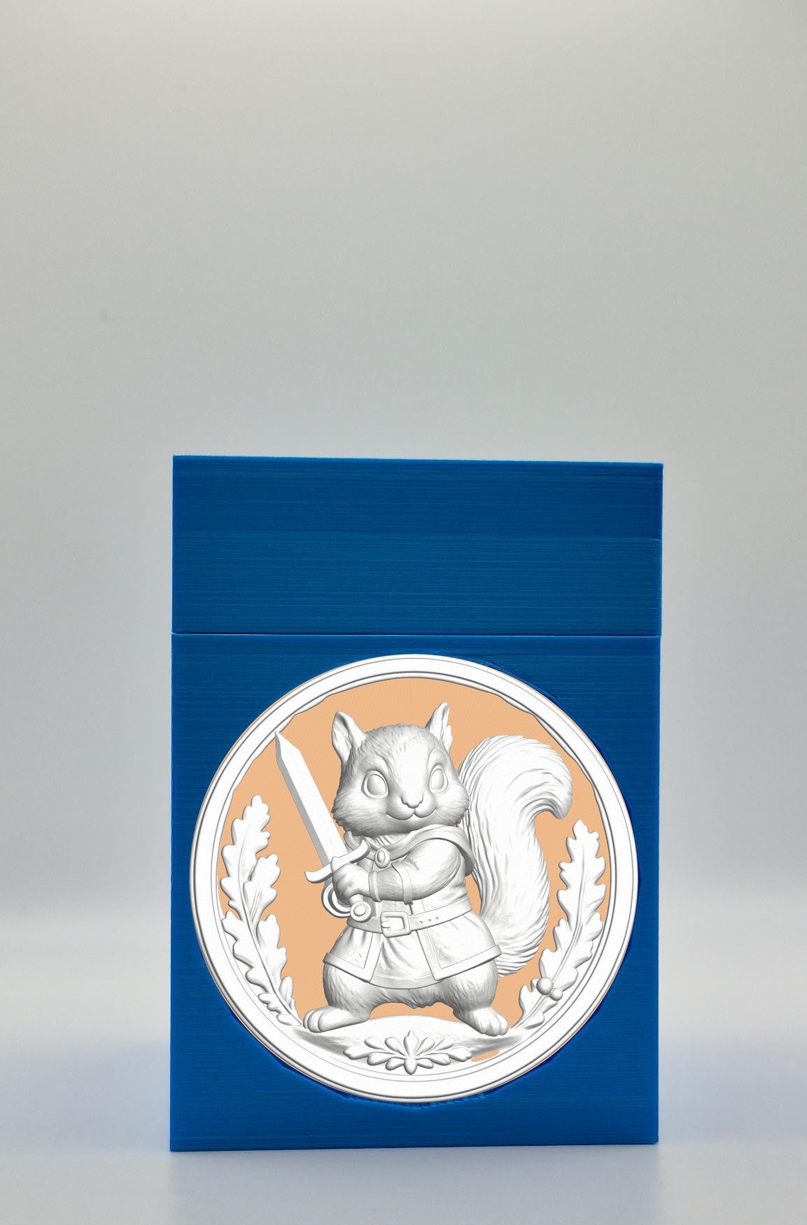 Squirrel Card Box — Blue