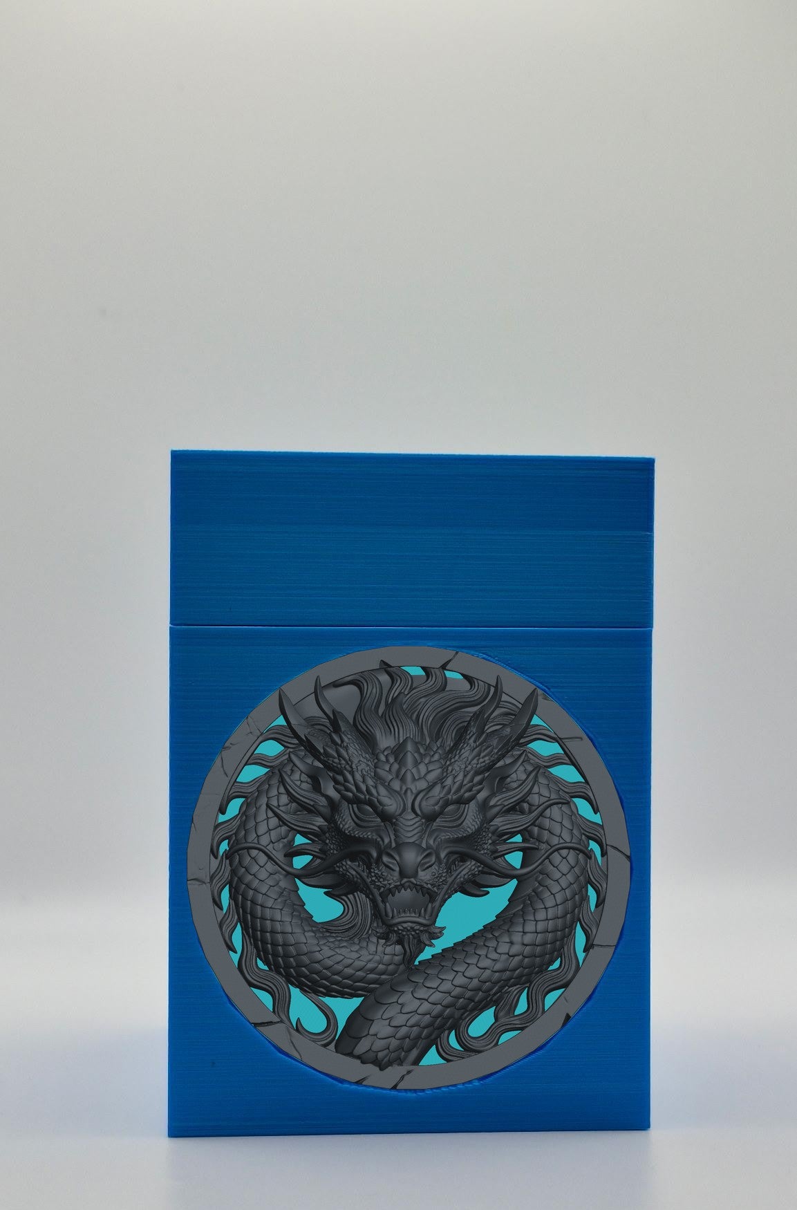 Dragon Card Box — Blue