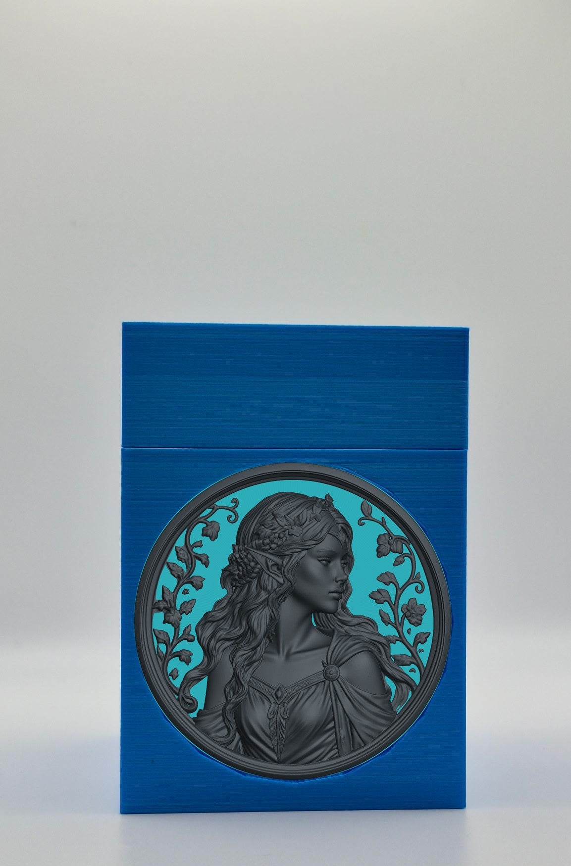 Elf Maiden Card Box — Blue