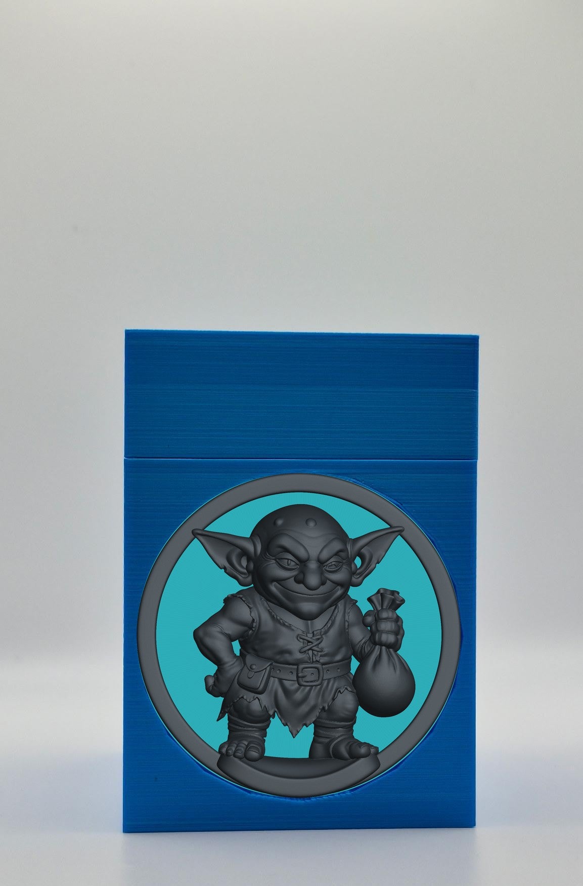 Greedy Goblin Card Box — Blue