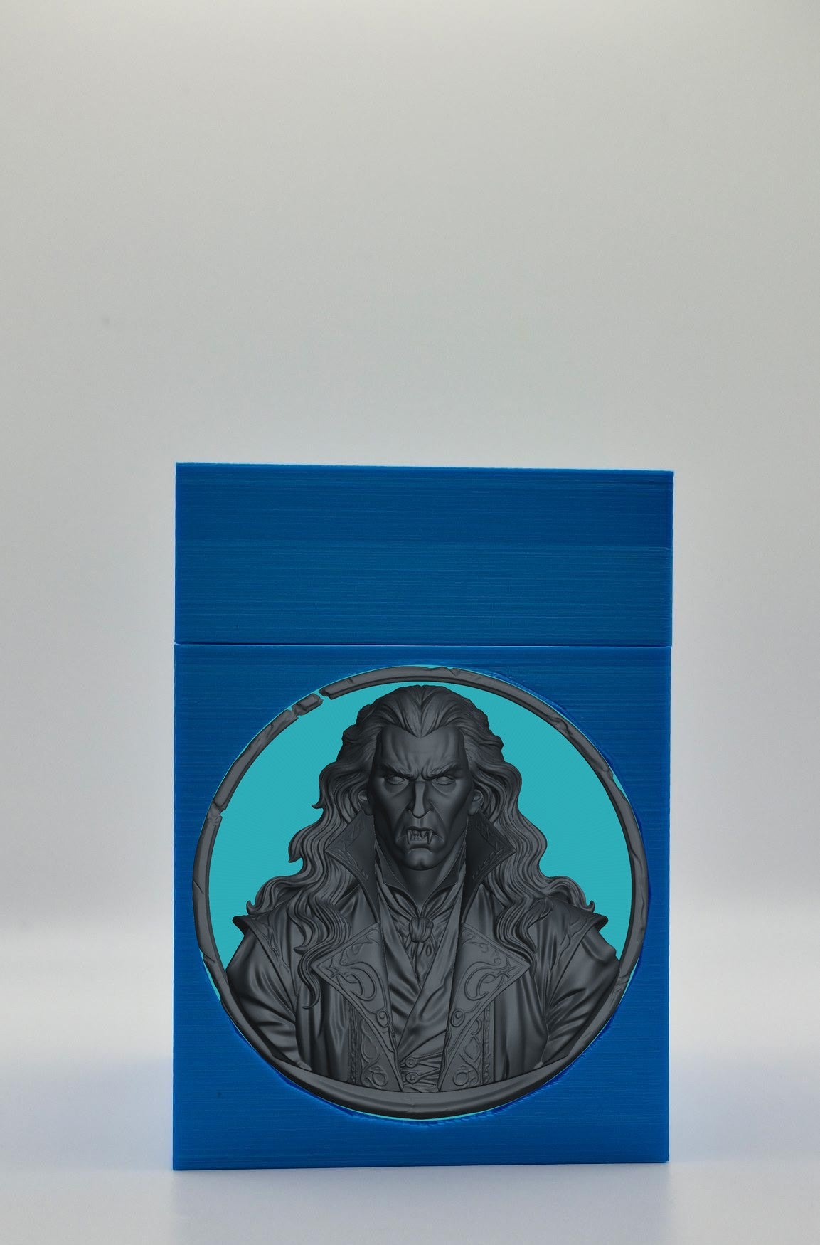 Gothic Vampire Card Box — Blue