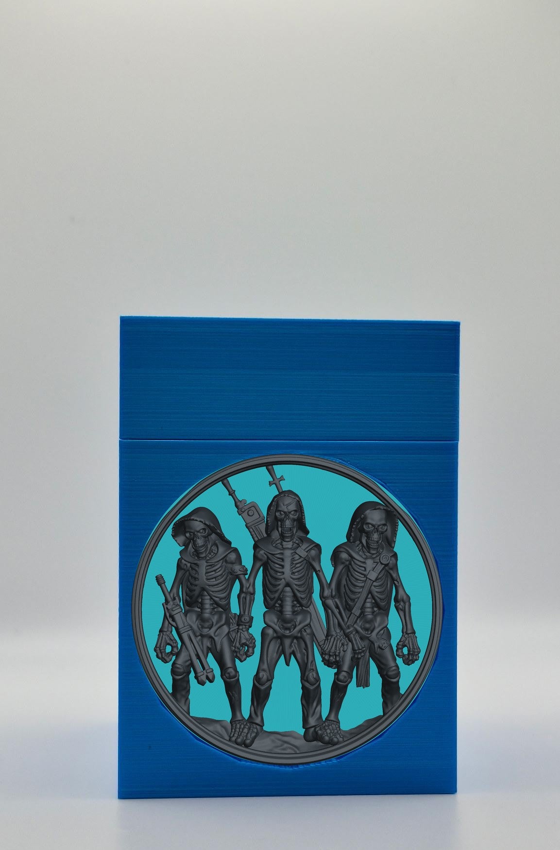 Skeleton Army Card Box — Blue