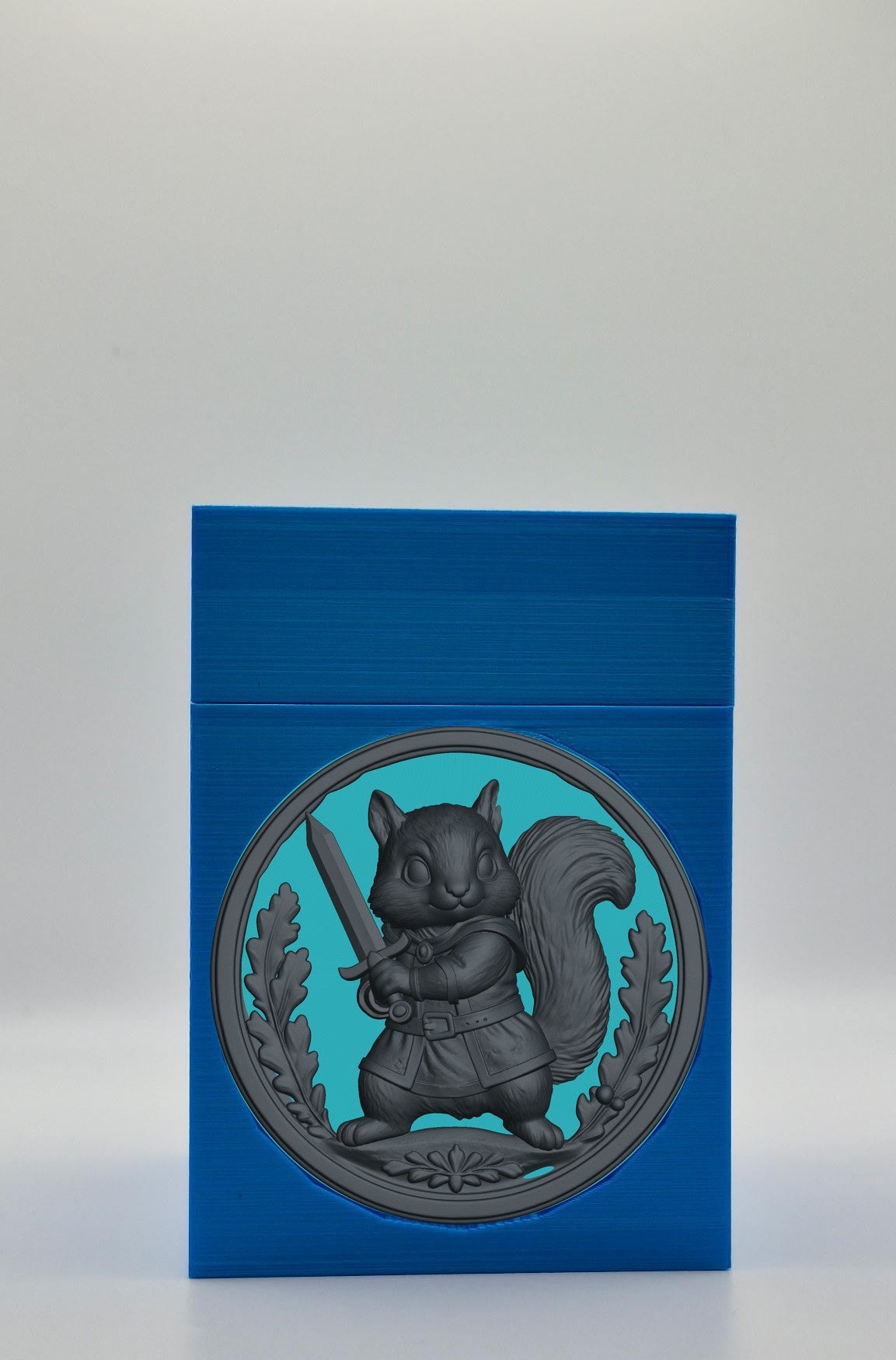 Squirrel Card Box — Blue