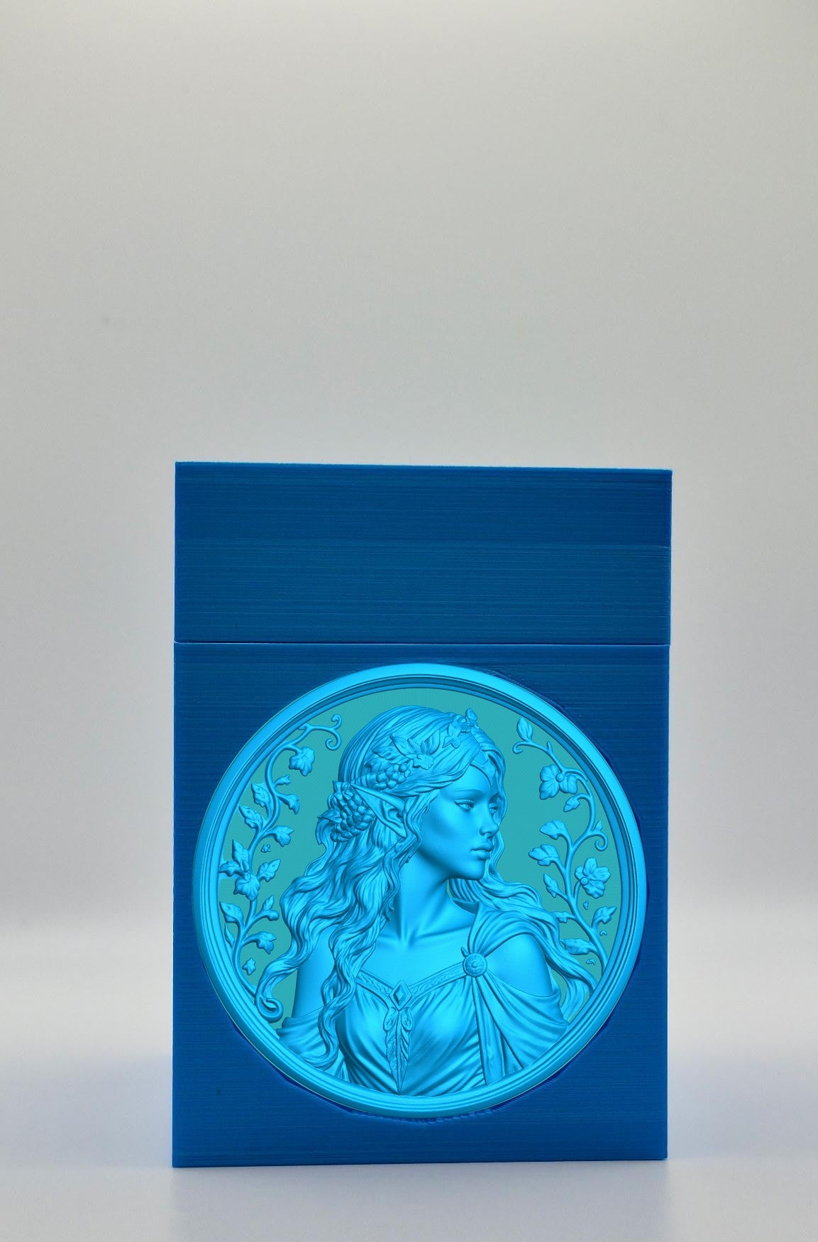 Elf Maiden Card Box — Blue