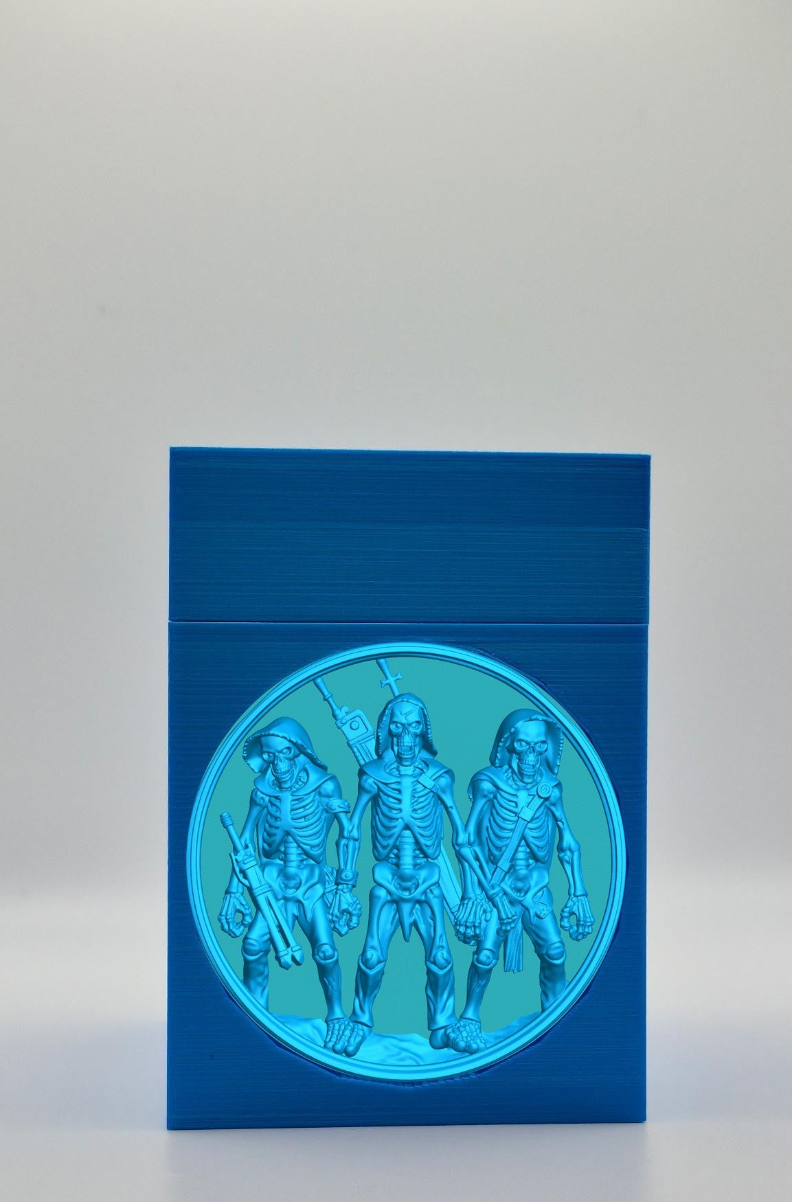 Skeleton Army Card Box — Blue