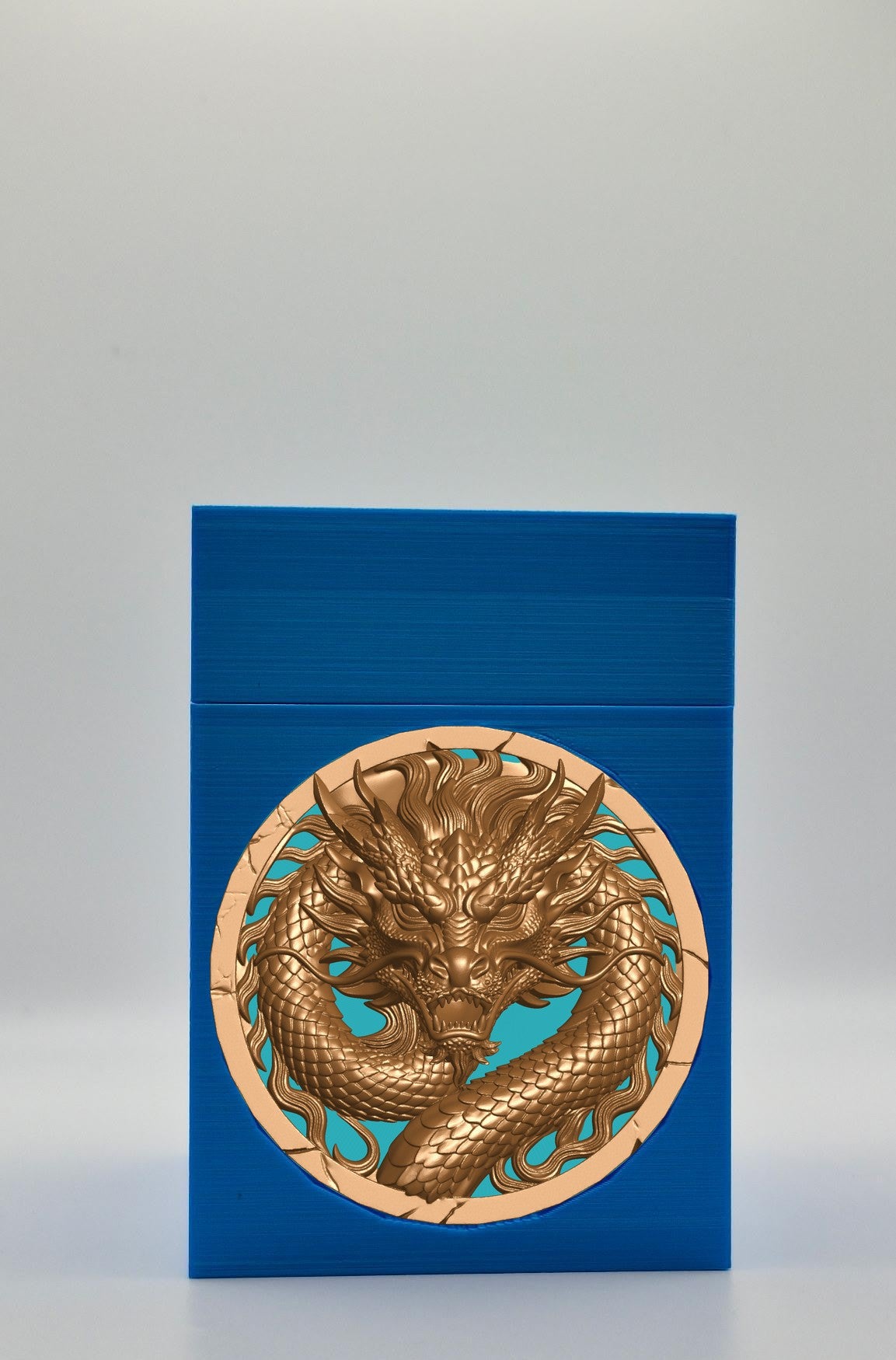 Dragon Card Box — Blue