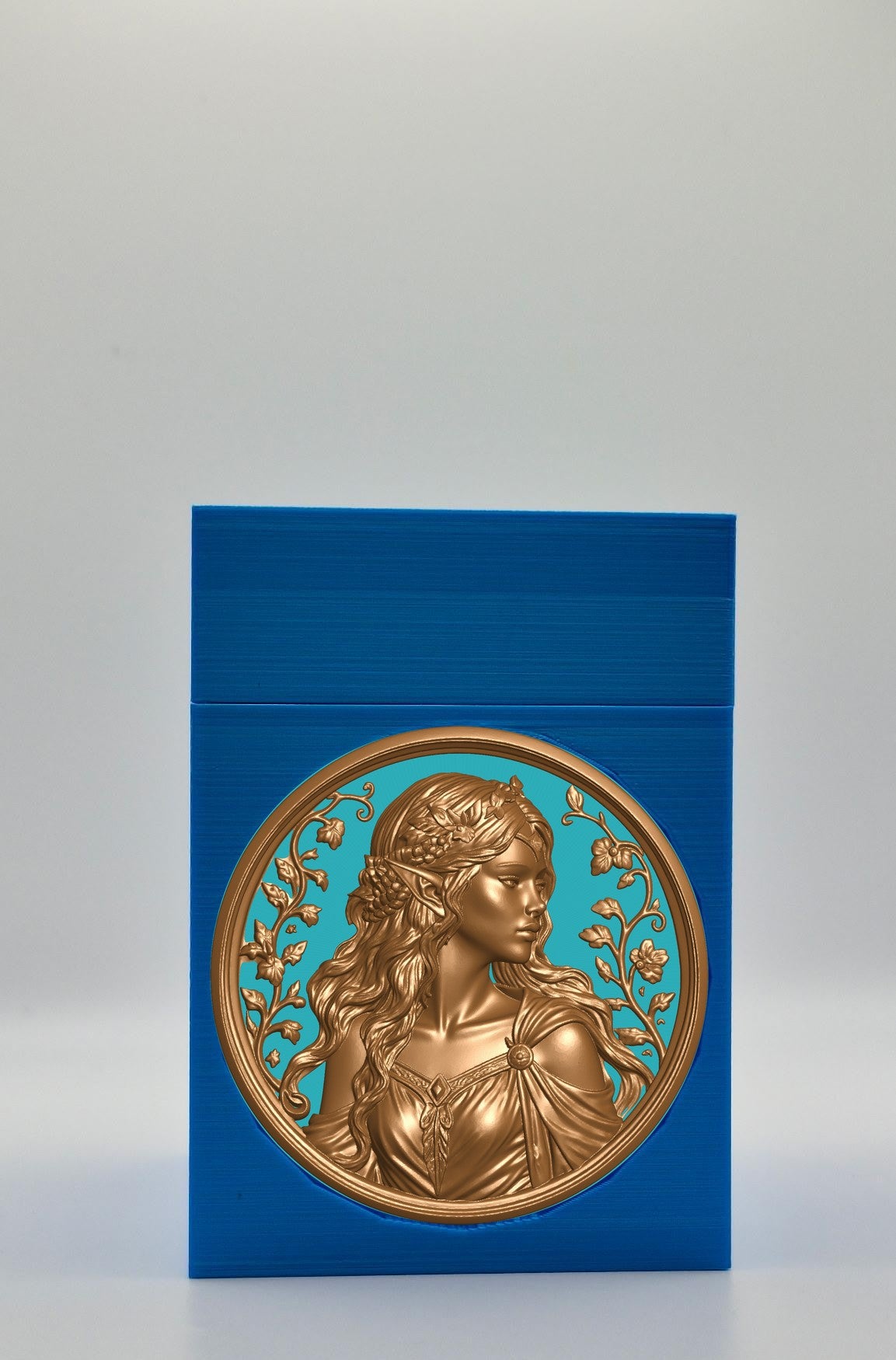 Elf Maiden Card Box — Blue