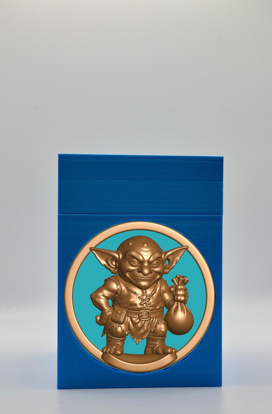 Greedy Goblin Card Box — Blue