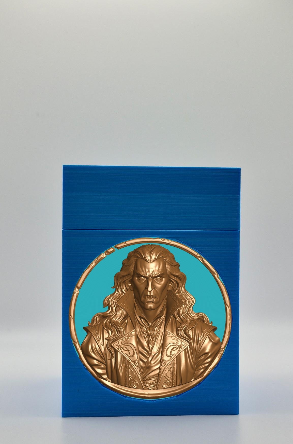 Gothic Vampire Card Box — Blue