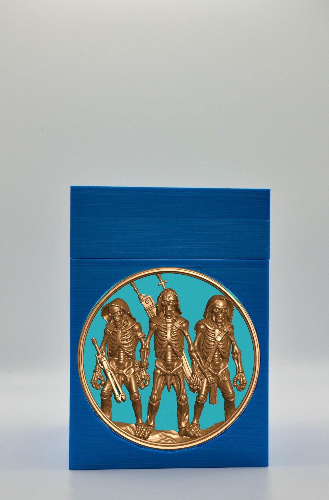 Skeleton Army Card Box — Blue