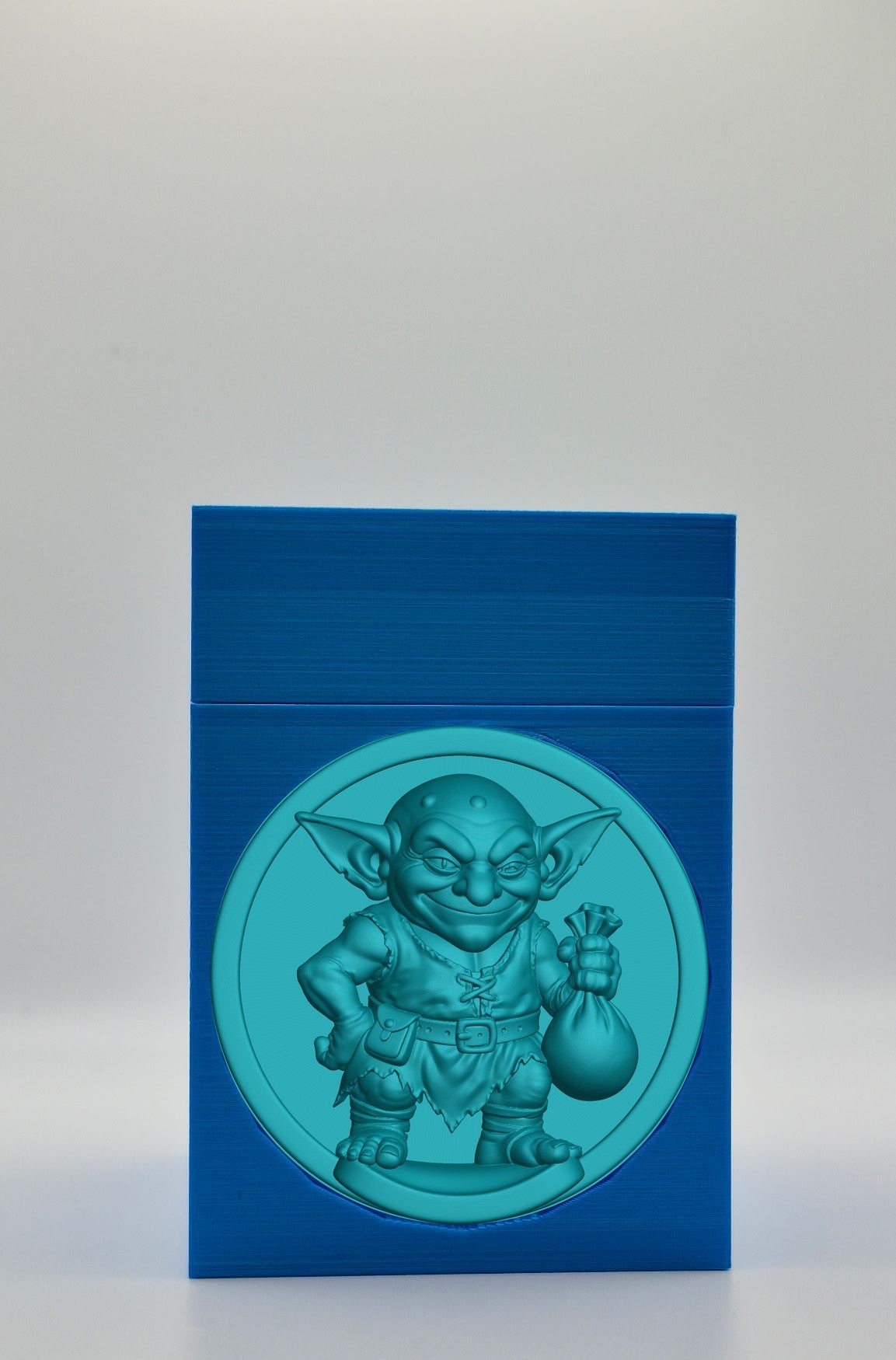 Greedy Goblin Card Box — Blue