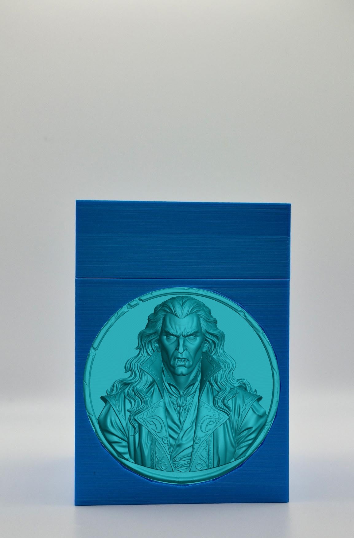 Gothic Vampire Card Box — Blue