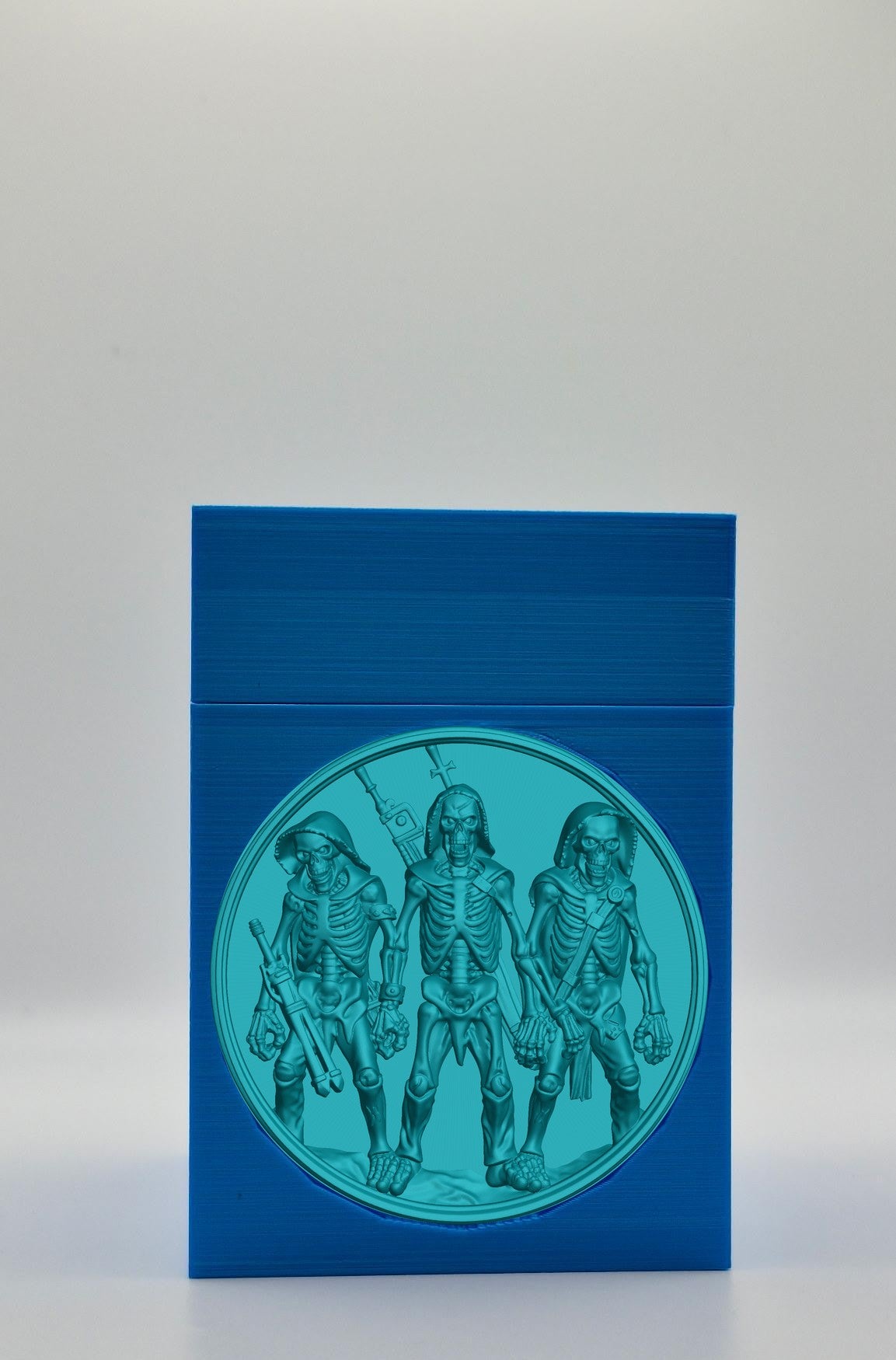 Skeleton Army Card Box — Blue