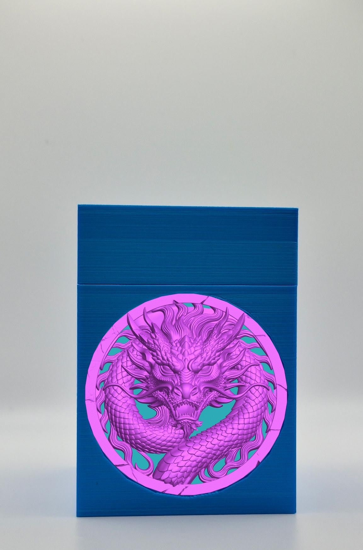 Dragon Card Box — Blue
