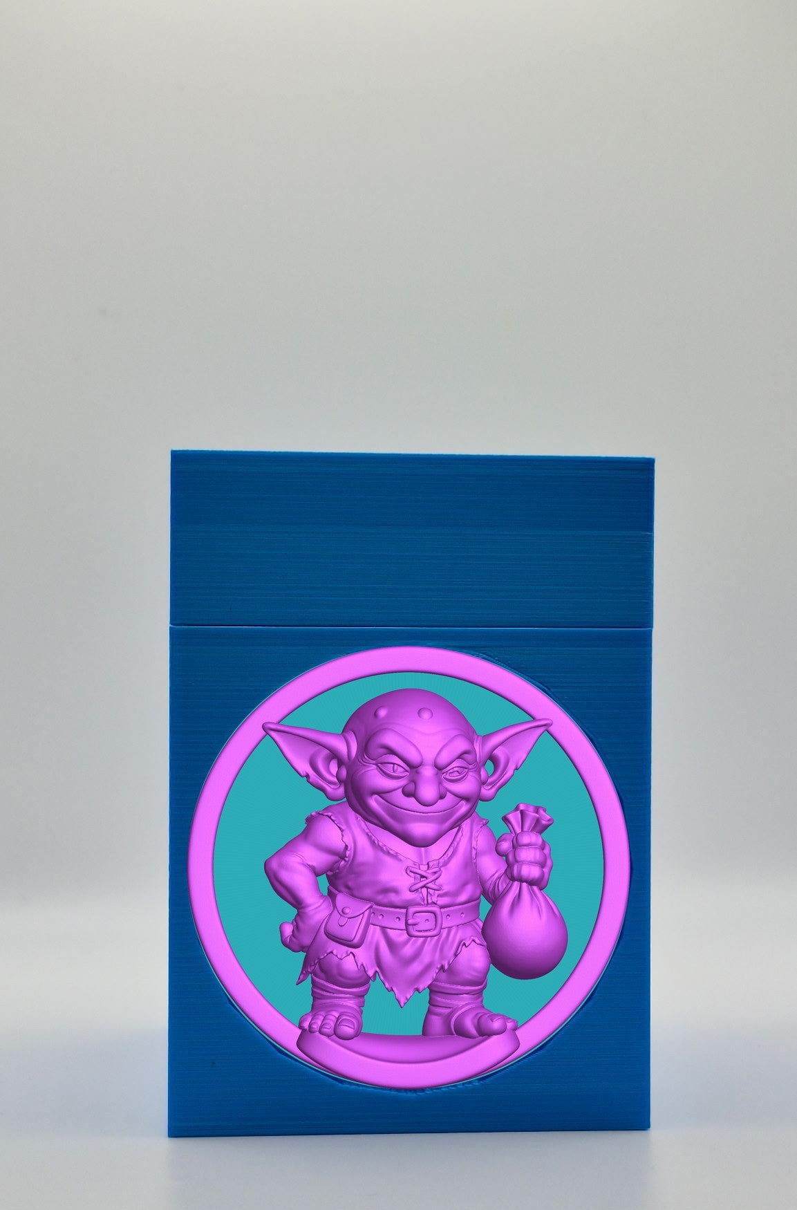 Greedy Goblin Card Box — Blue