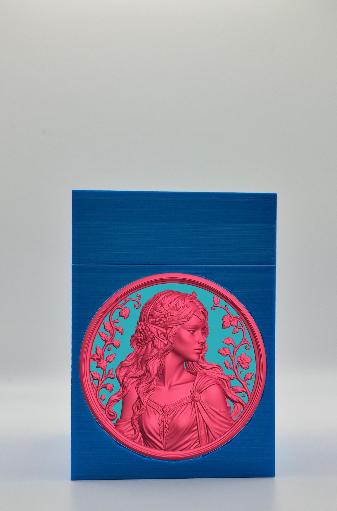 Elf Maiden Card Box — Blue