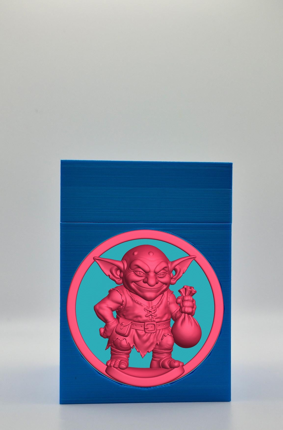 Greedy Goblin Card Box — Blue