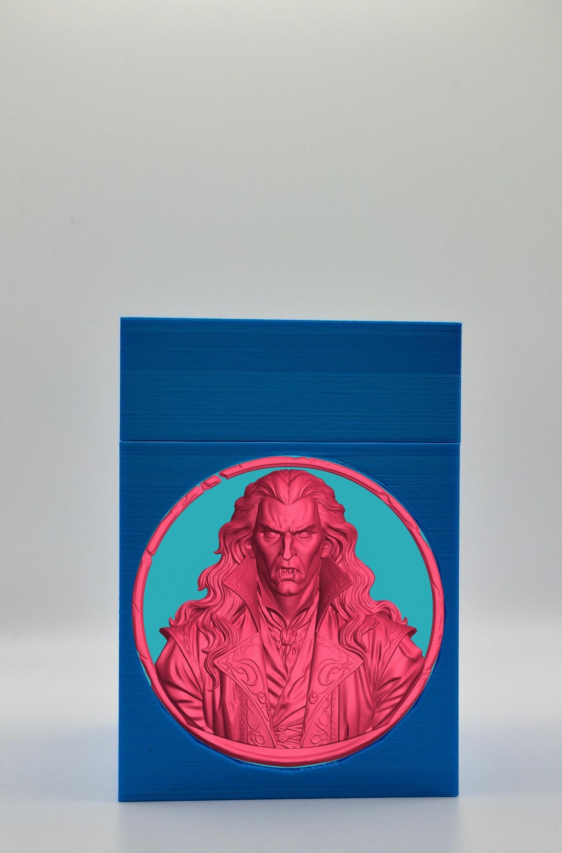 Gothic Vampire Card Box — Blue