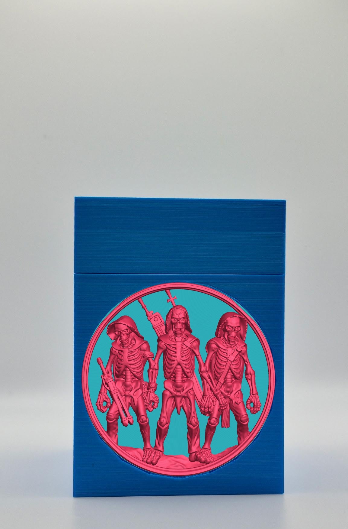Skeleton Army Card Box — Blue
