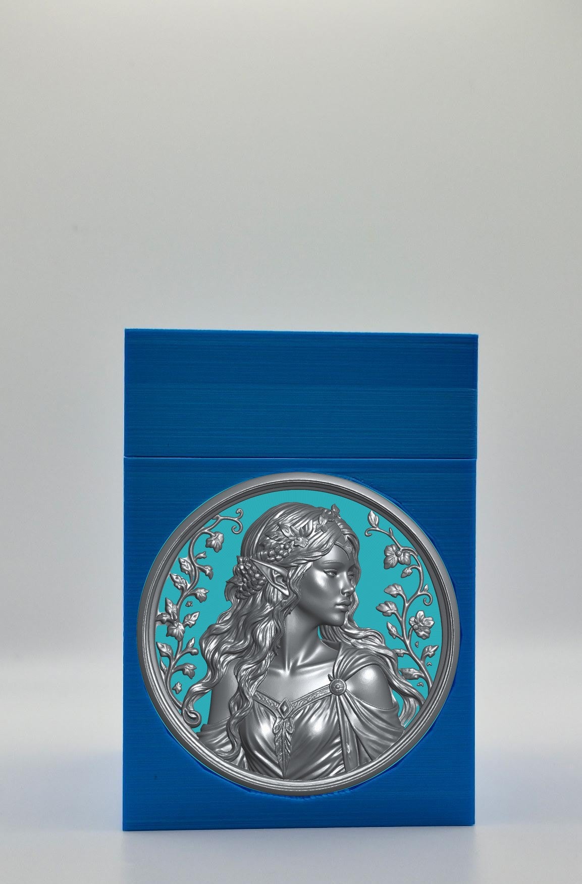 Elf Maiden Card Box — Blue