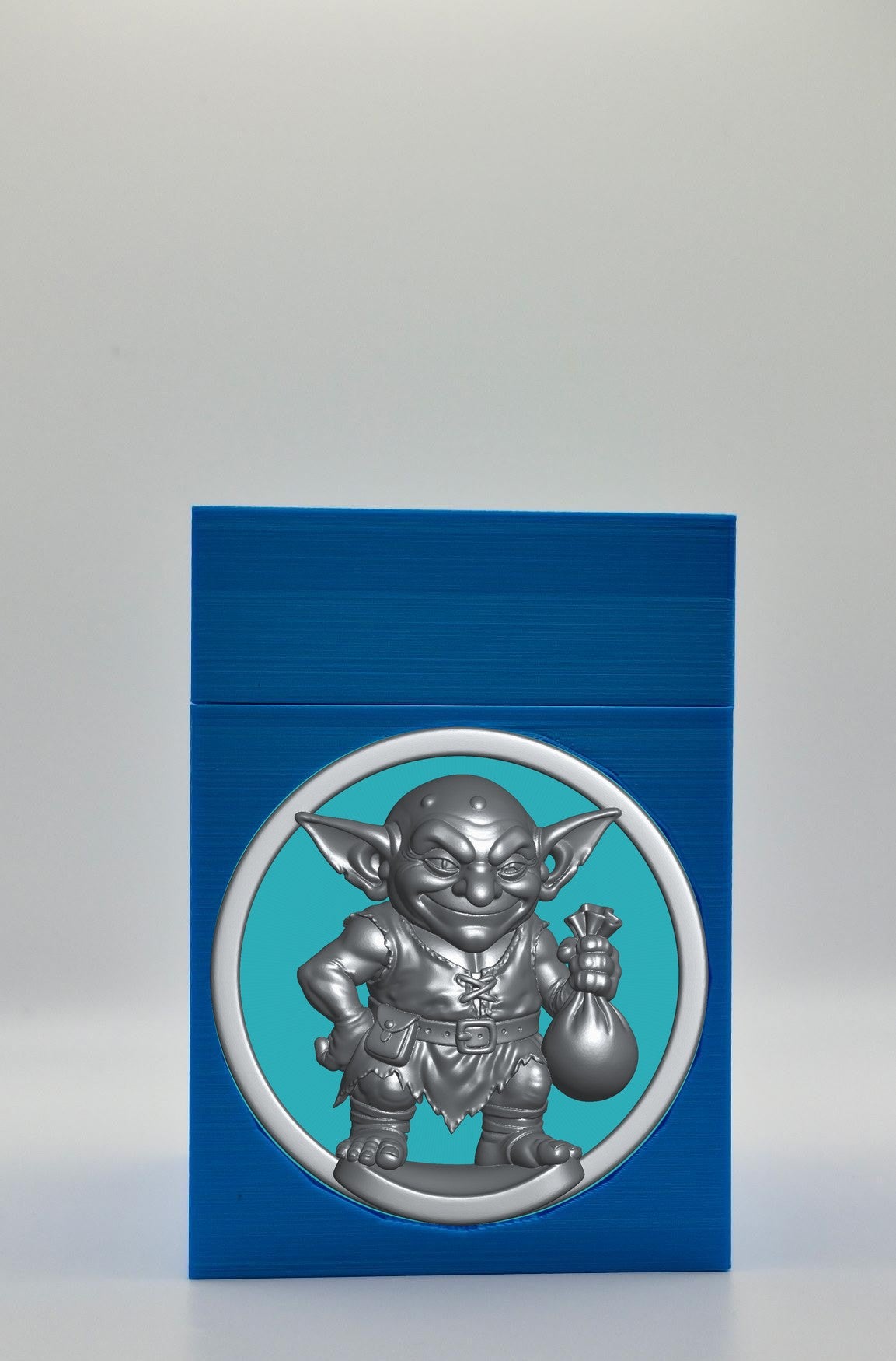 Greedy Goblin Card Box — Blue