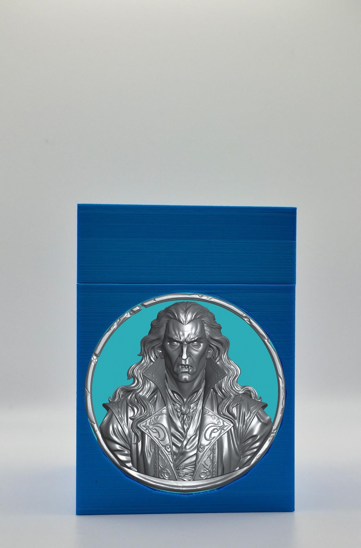Gothic Vampire Card Box — Blue