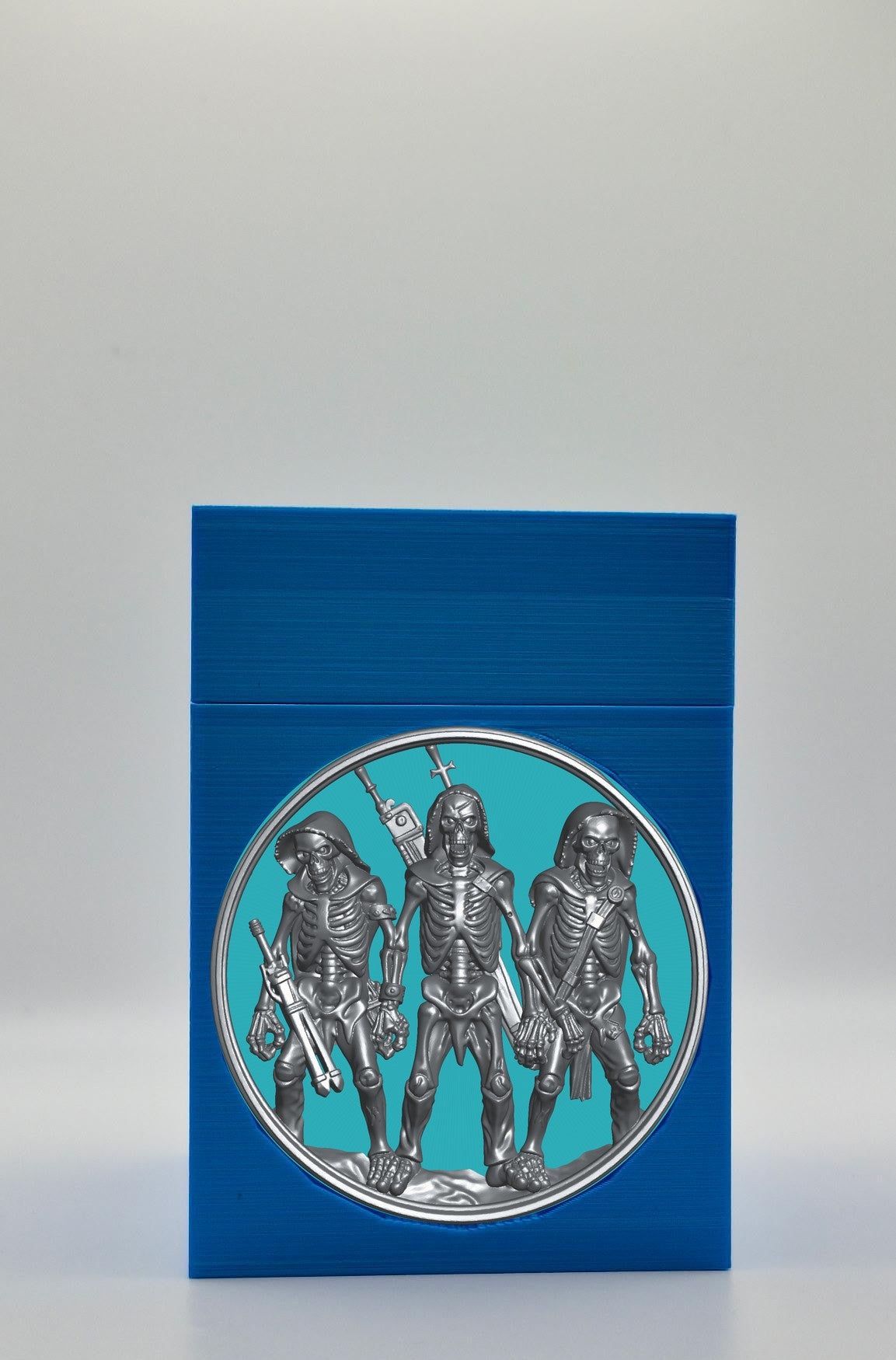 Skeleton Army Card Box — Blue