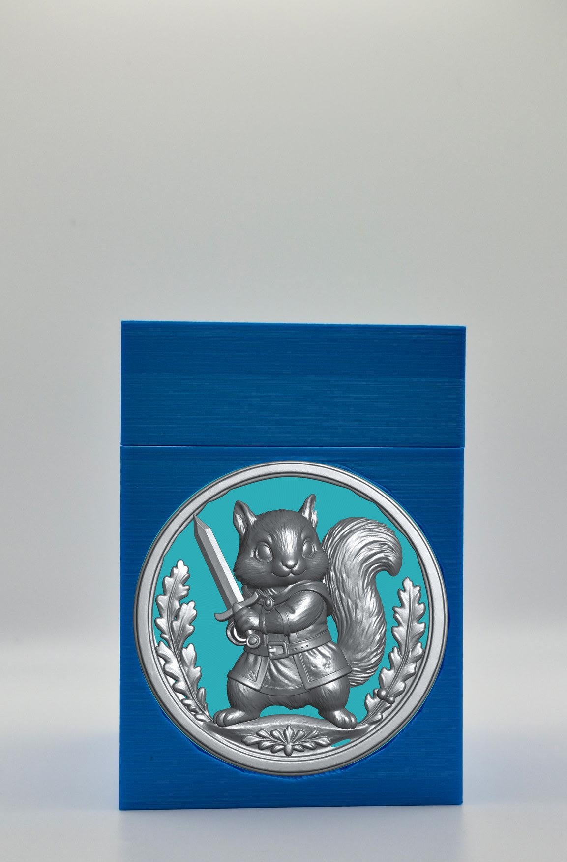 Squirrel Card Box — Blue