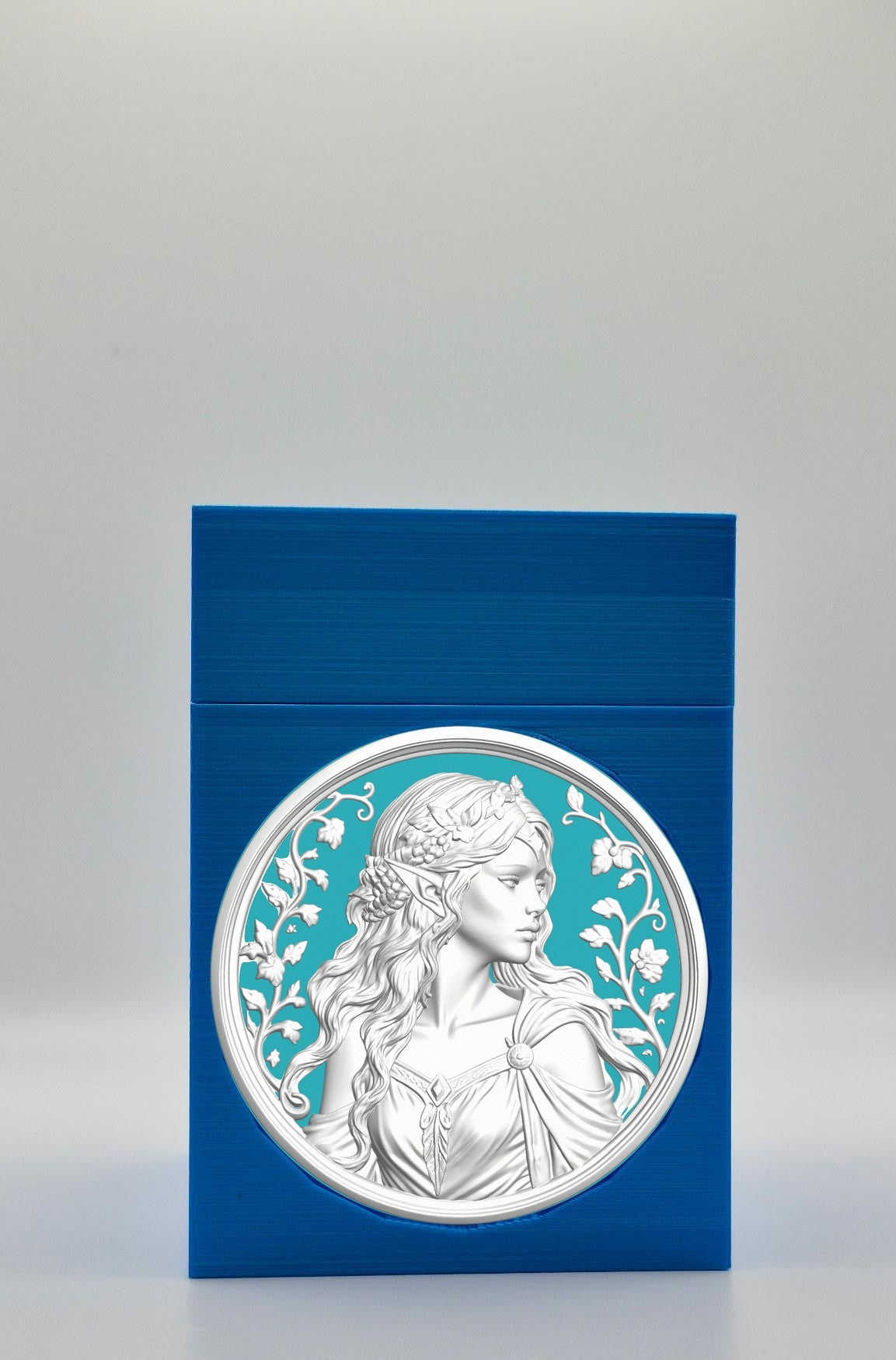 Elf Maiden Card Box — Blue
