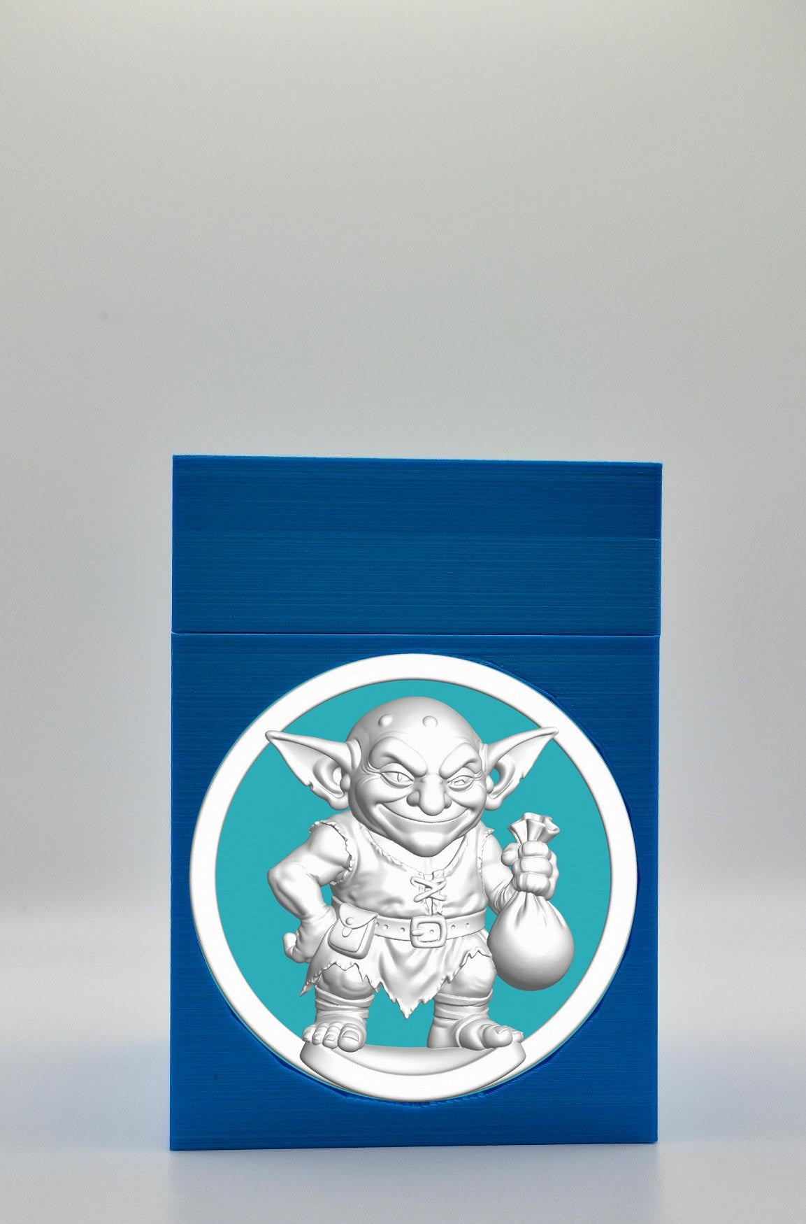 Greedy Goblin Card Box — Blue