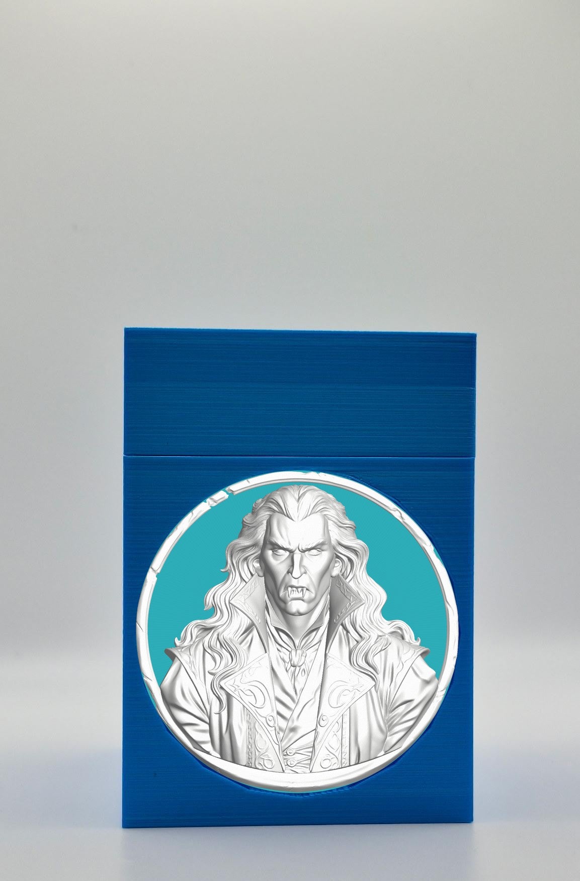 Gothic Vampire Card Box — Blue