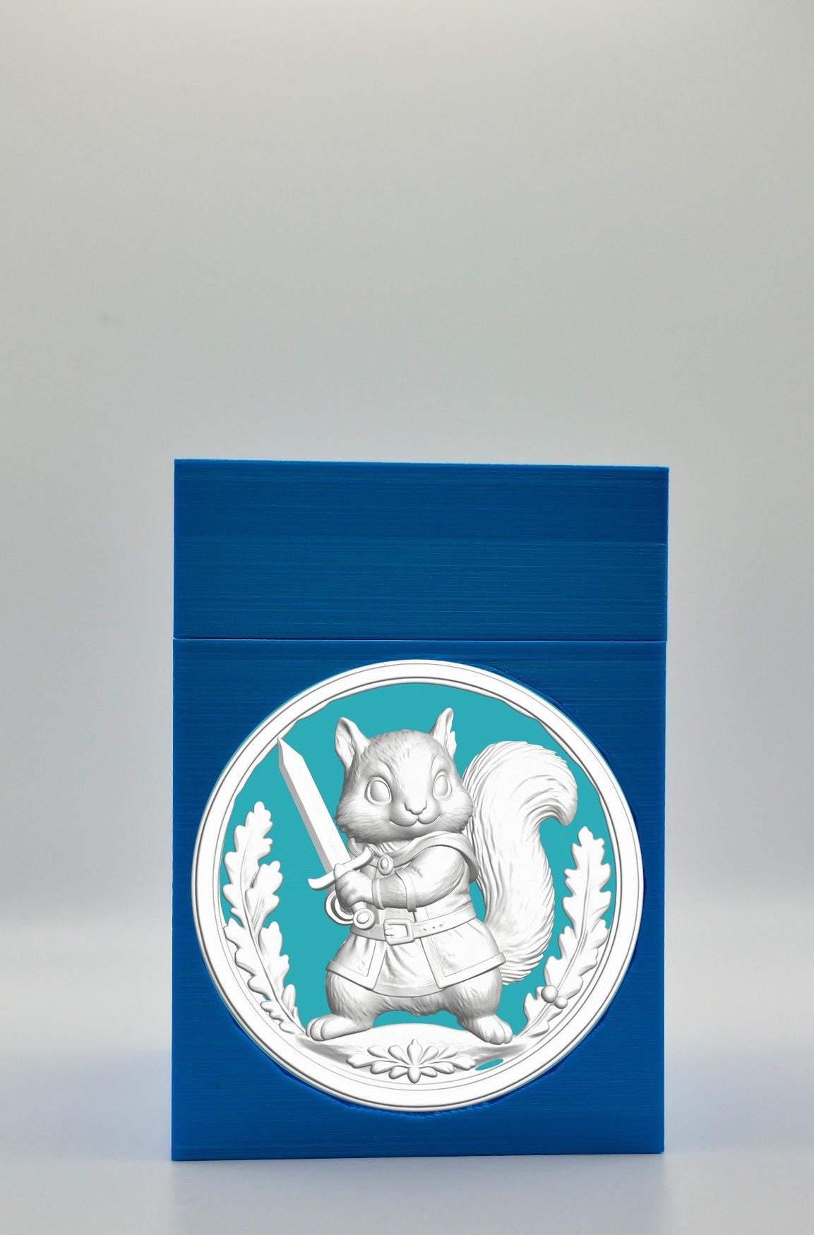 Squirrel Card Box — Blue