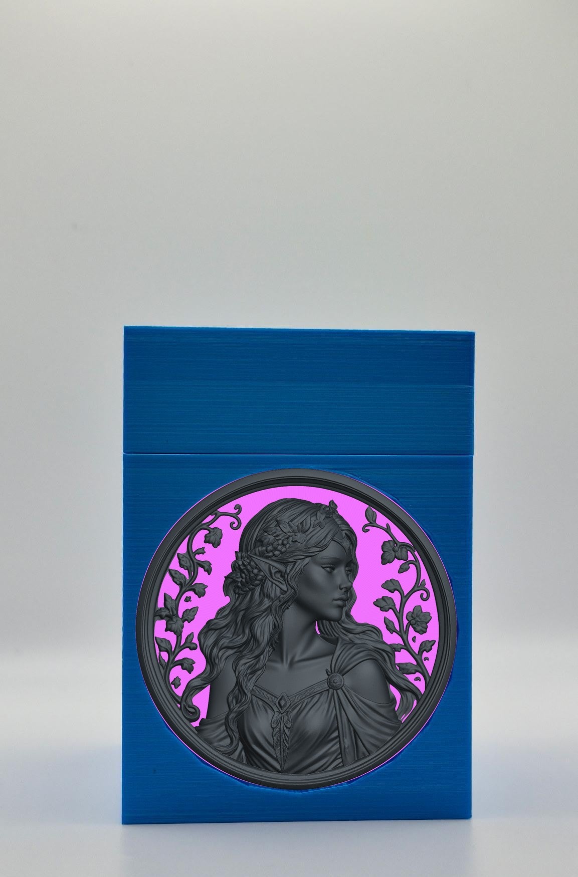 Elf Maiden Card Box — Blue