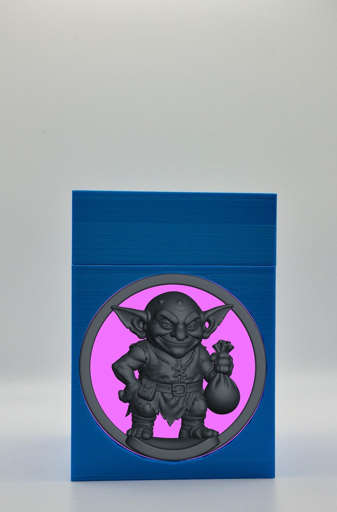 Greedy Goblin Card Box — Blue