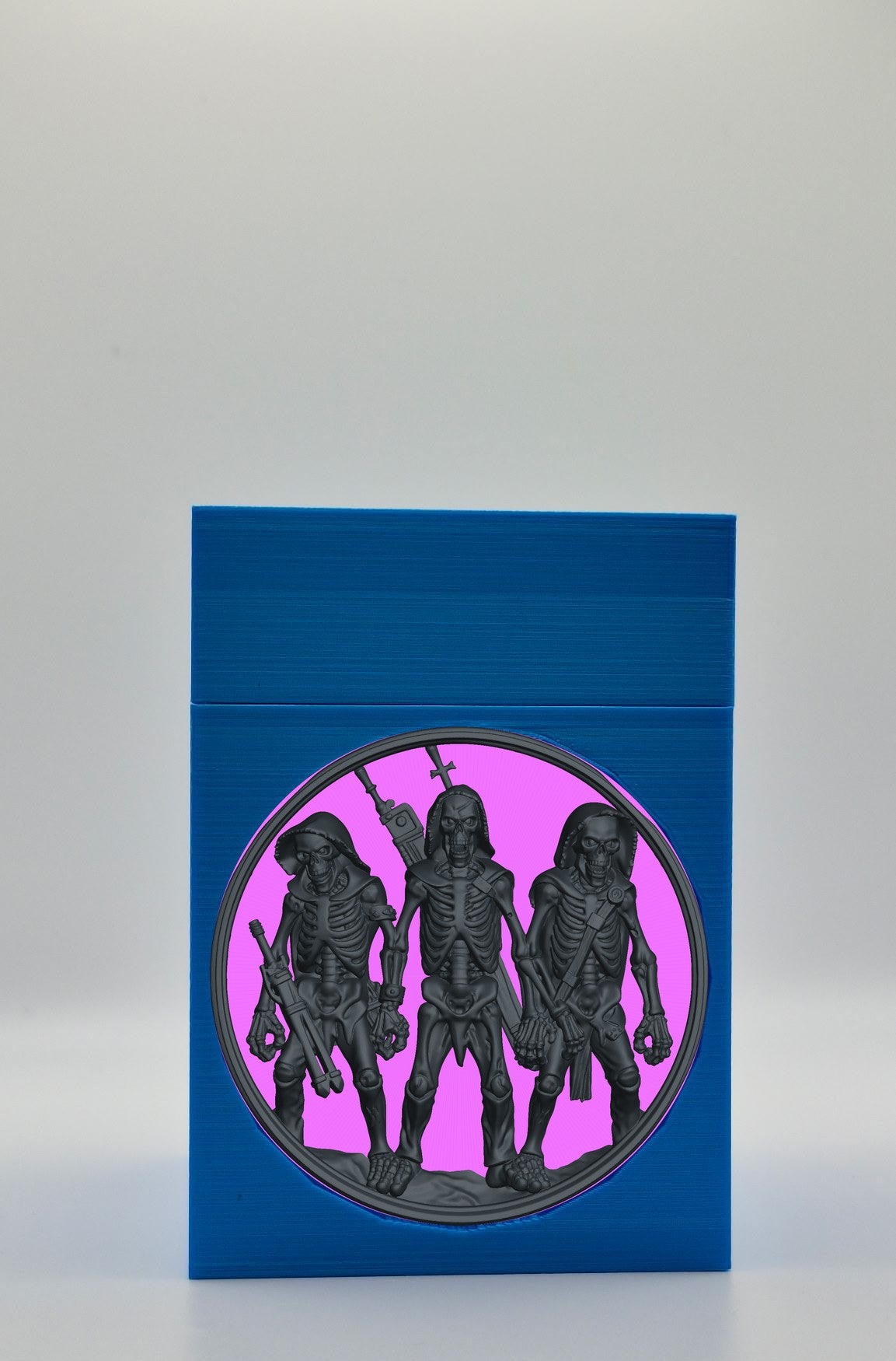 Skeleton Army Card Box — Blue