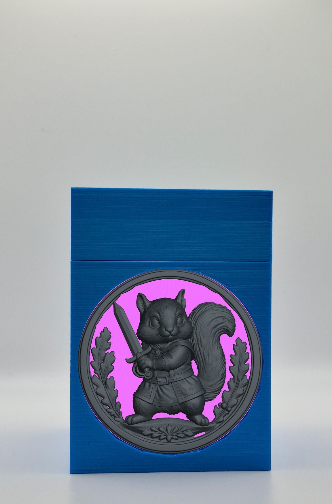 Squirrel Card Box — Blue