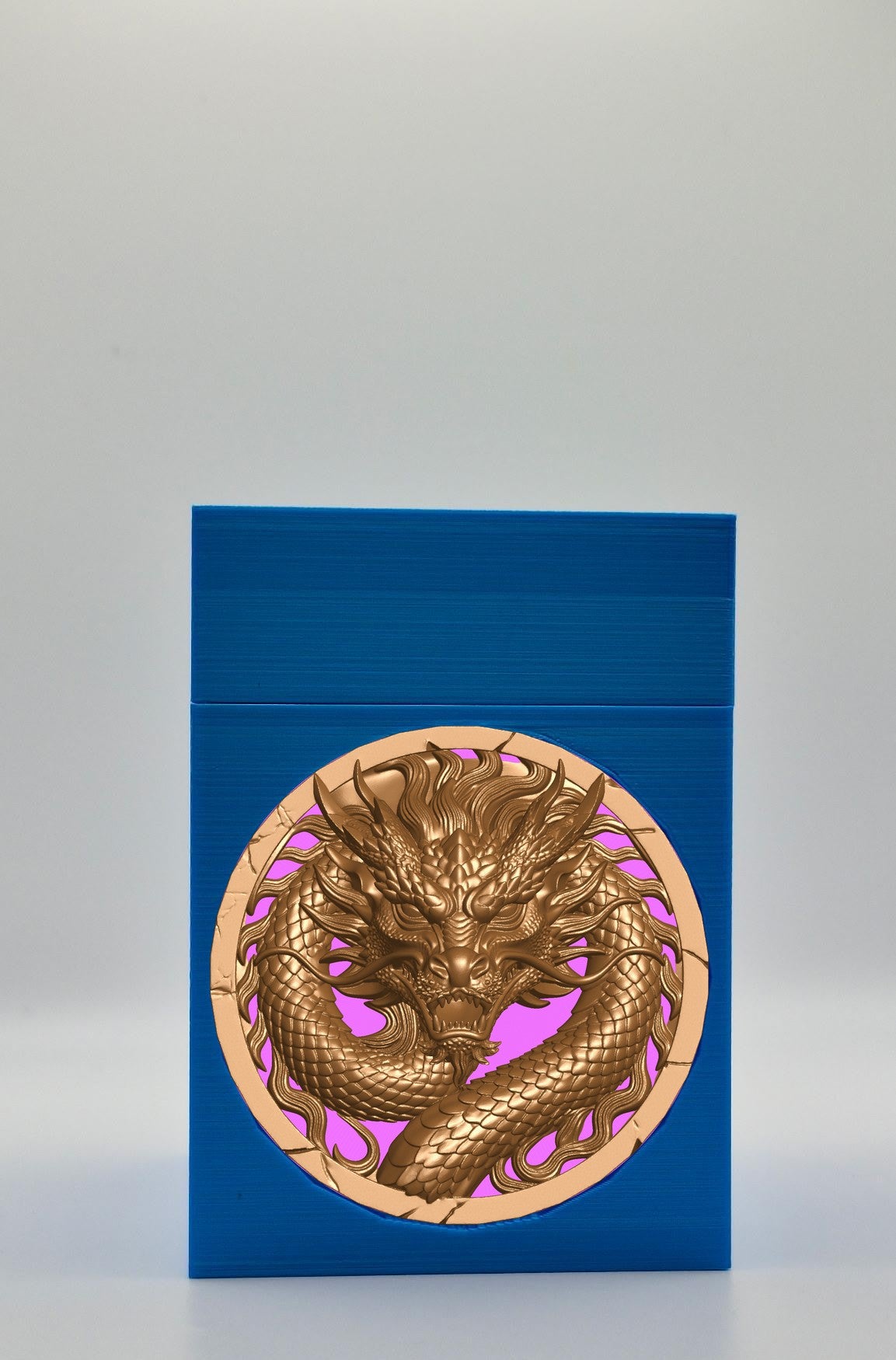 Dragon Card Box — Blue