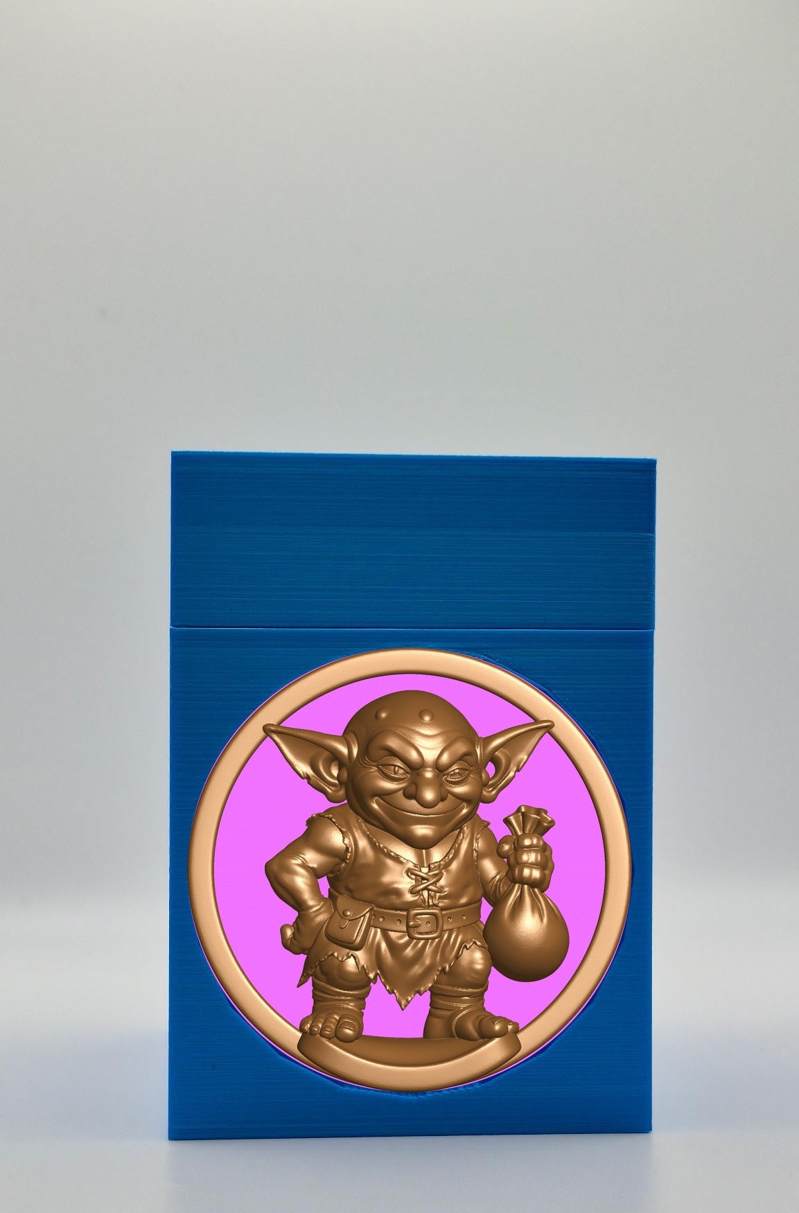 Greedy Goblin Card Box — Blue