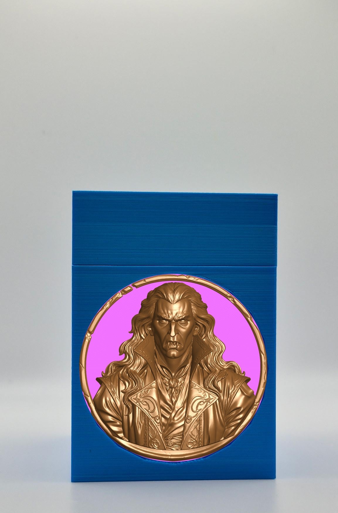 Gothic Vampire Card Box — Blue