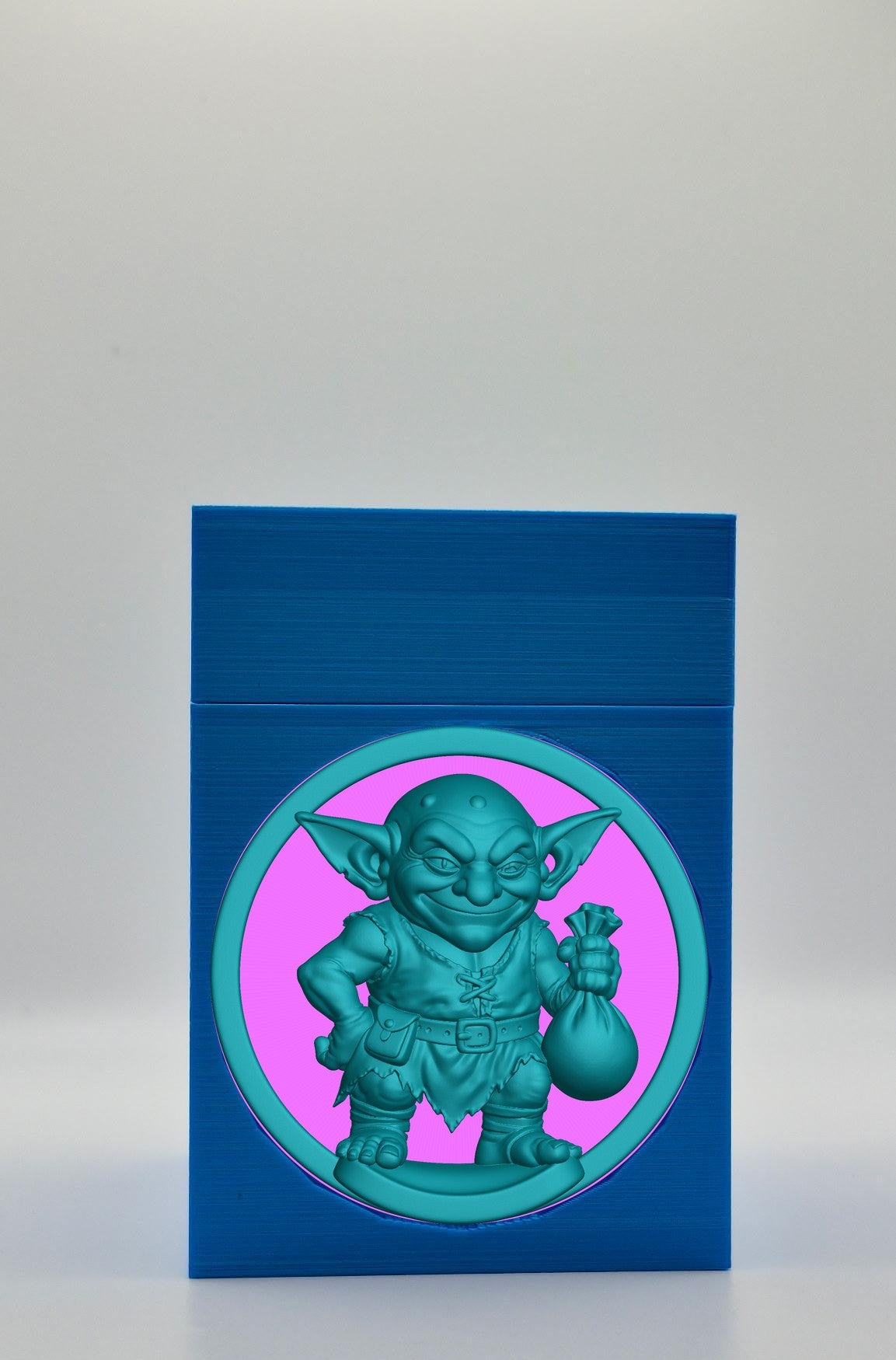 Greedy Goblin Card Box — Blue