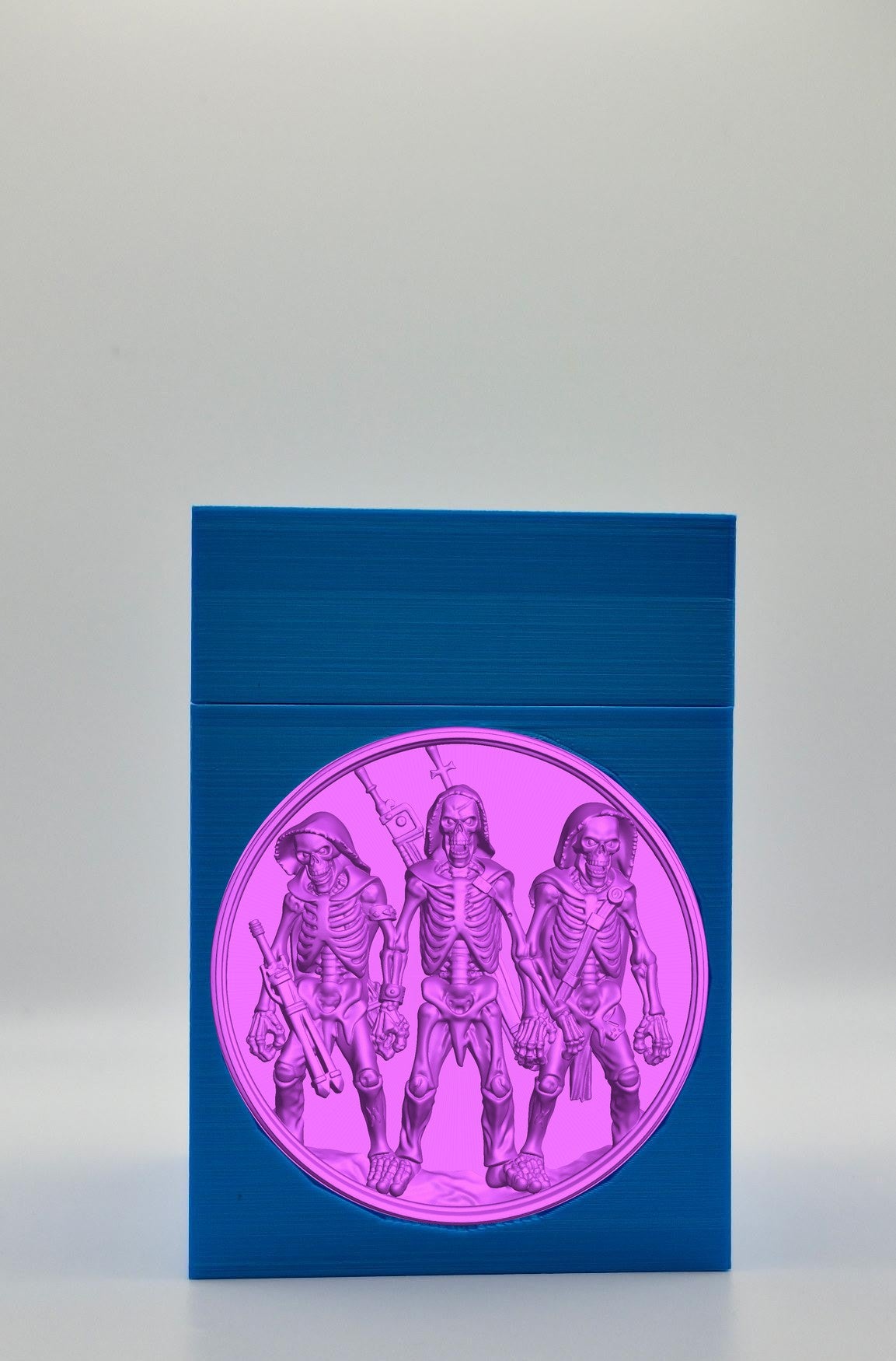 Skeleton Army Card Box — Blue