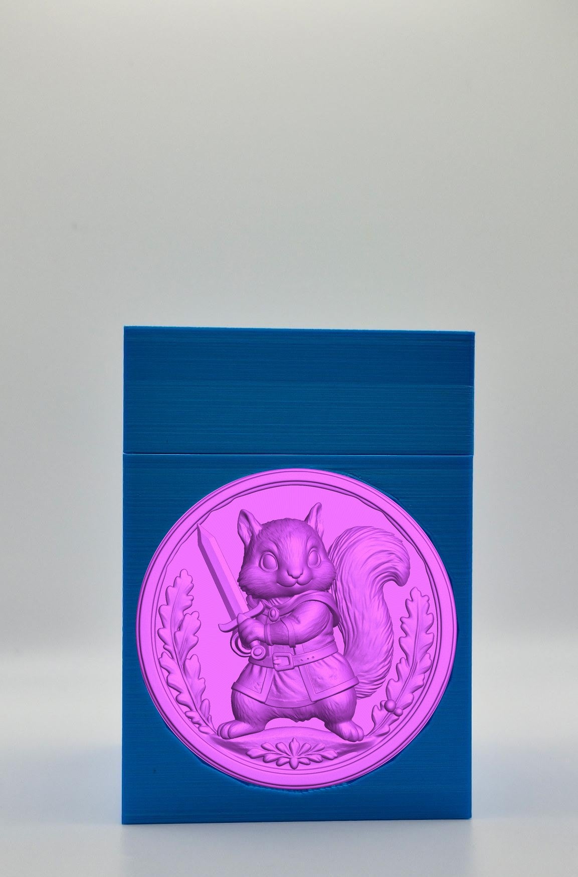 Squirrel Card Box — Blue
