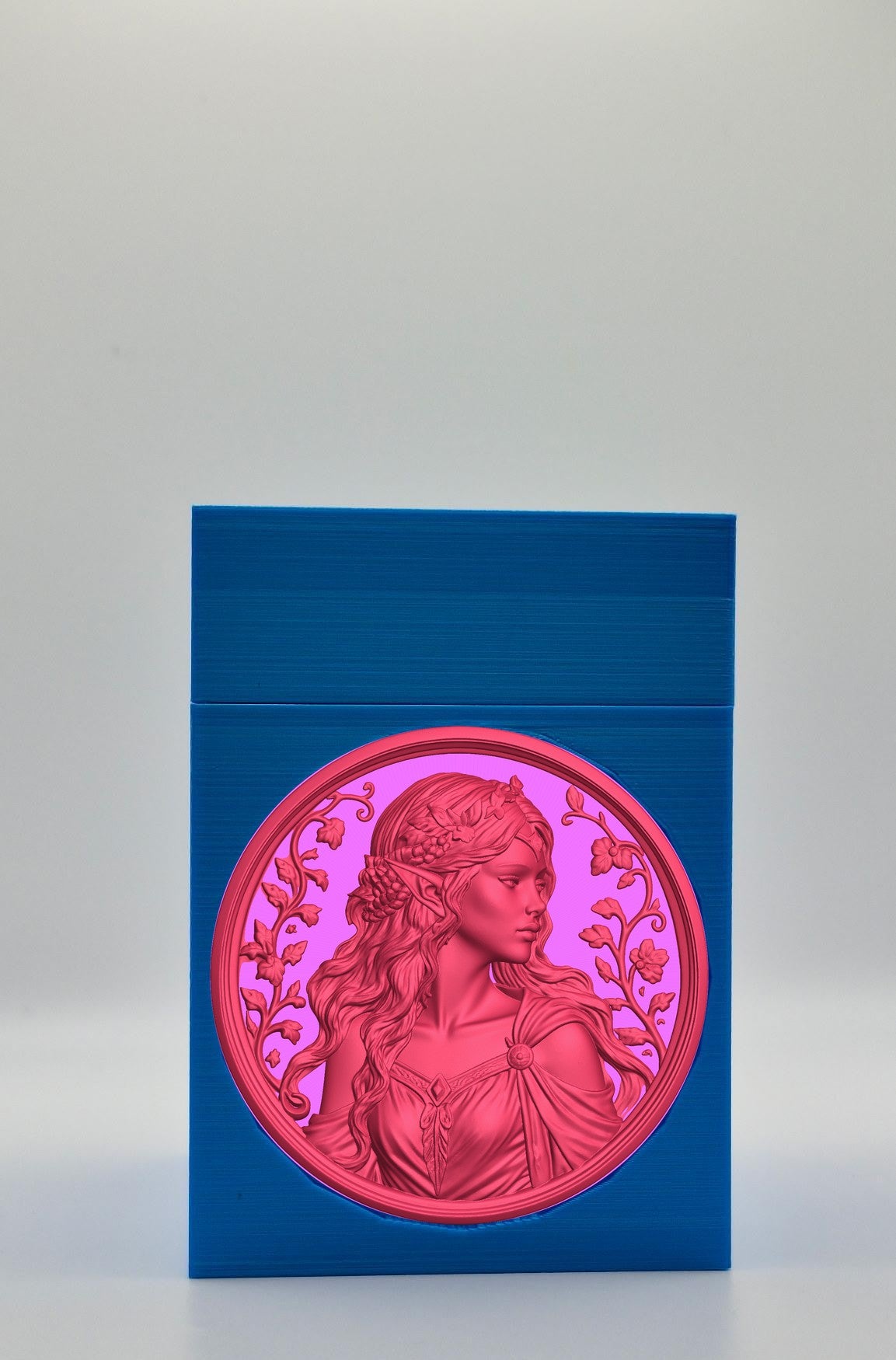Elf Maiden Card Box — Blue