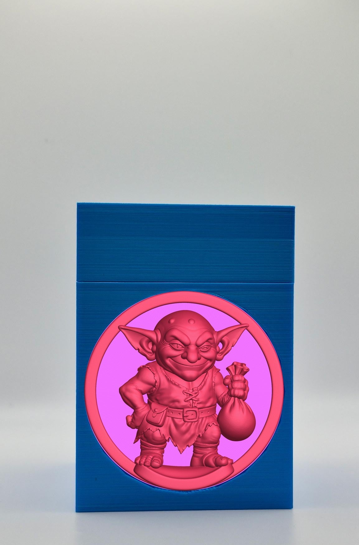 Greedy Goblin Card Box — Blue