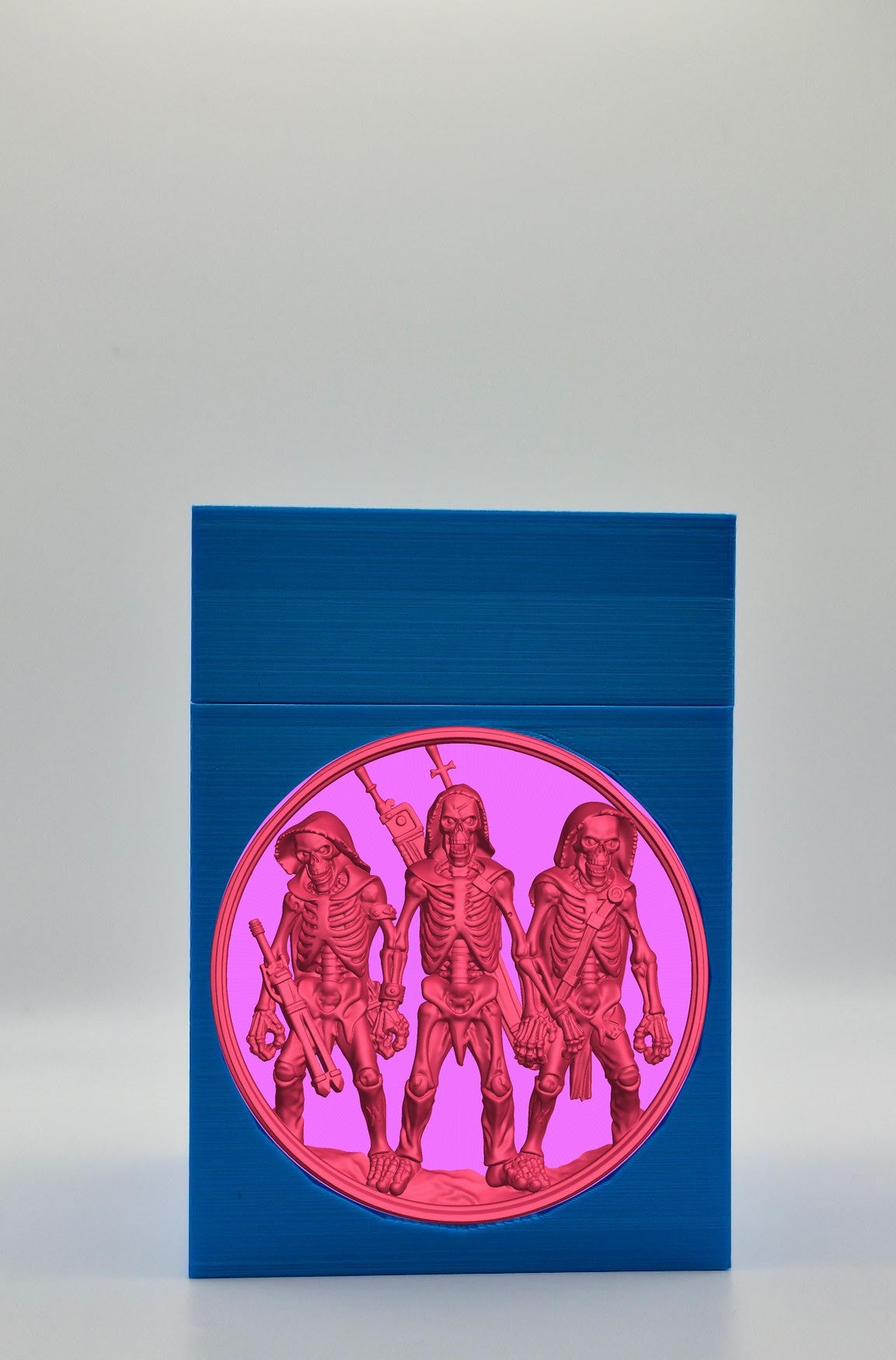Skeleton Army Card Box — Blue