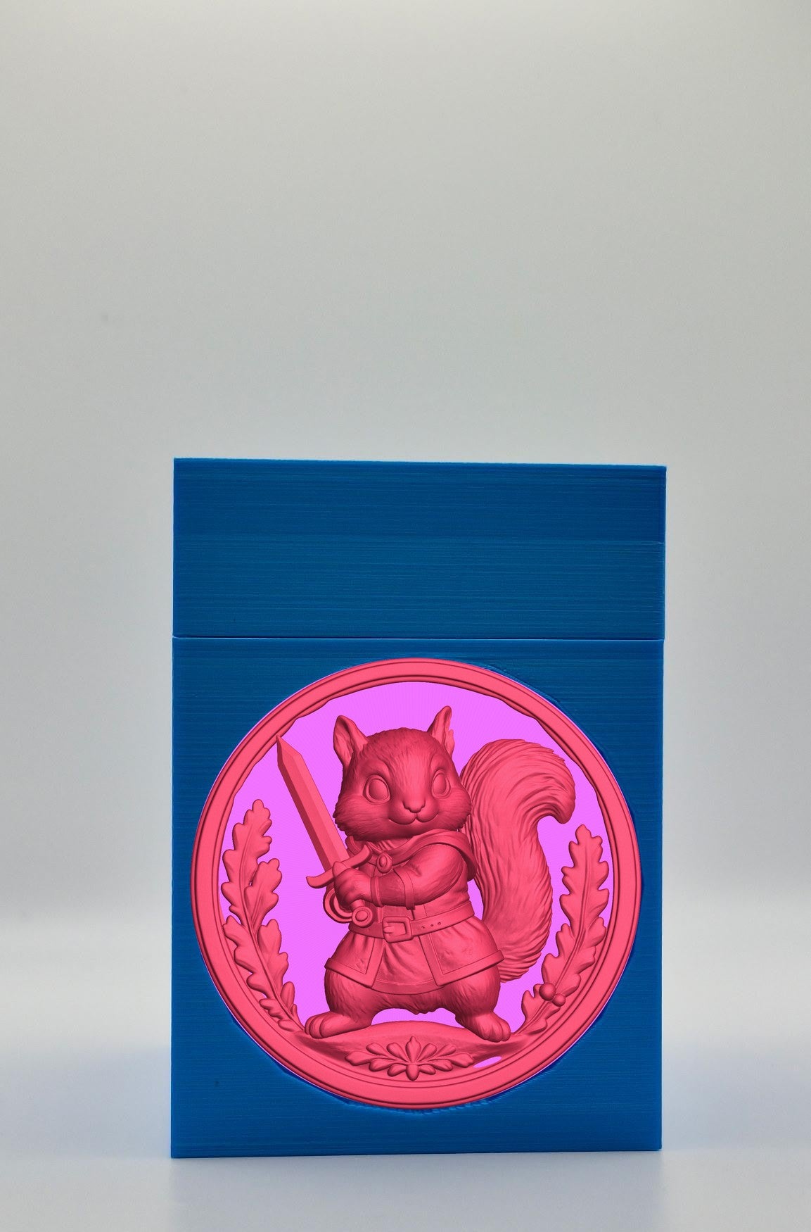 Squirrel Card Box — Blue