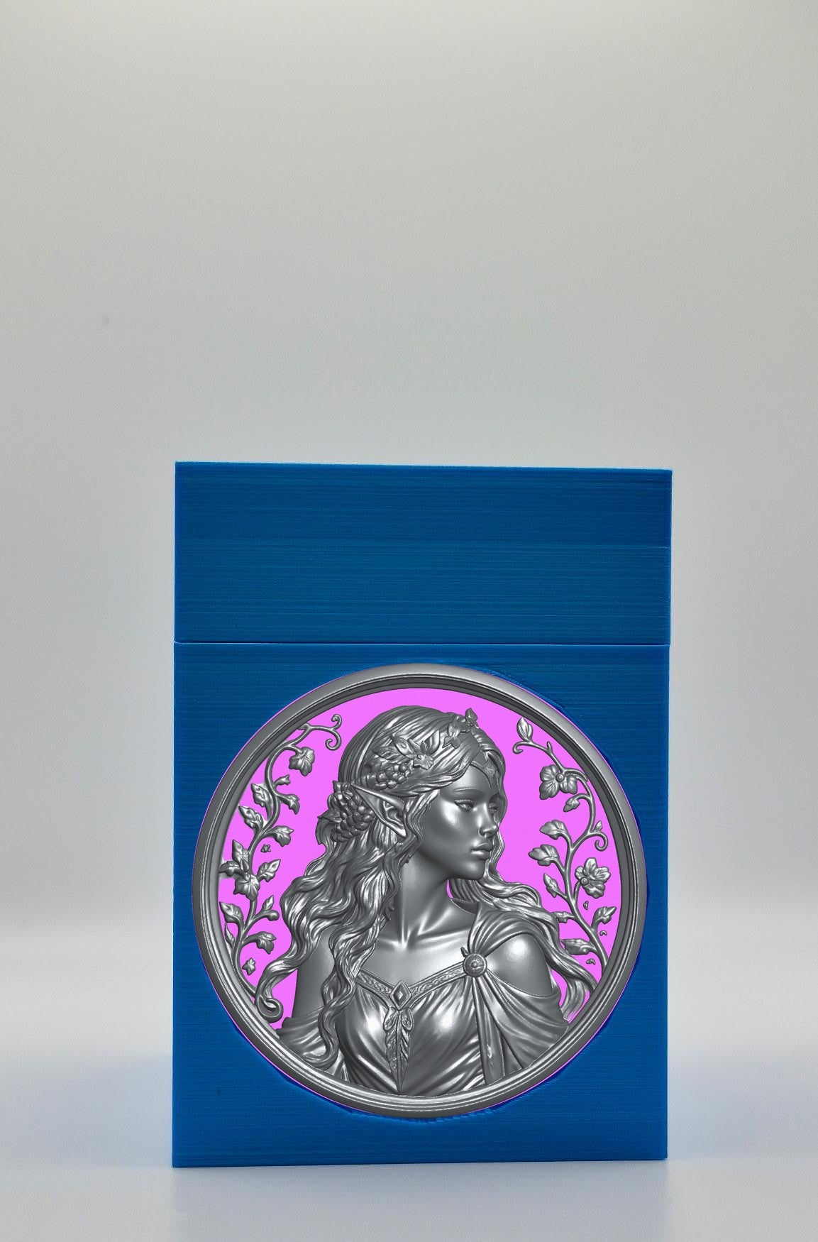 Elf Maiden Card Box — Blue