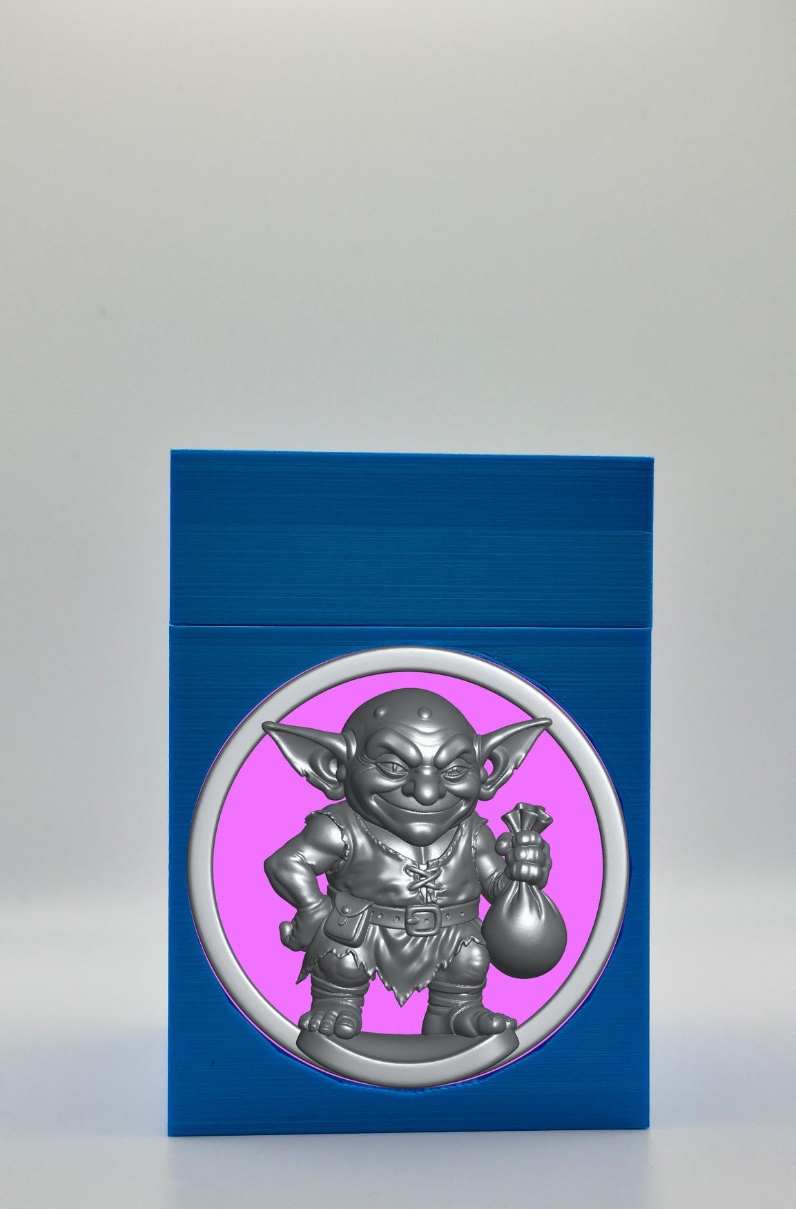 Greedy Goblin Card Box — Blue