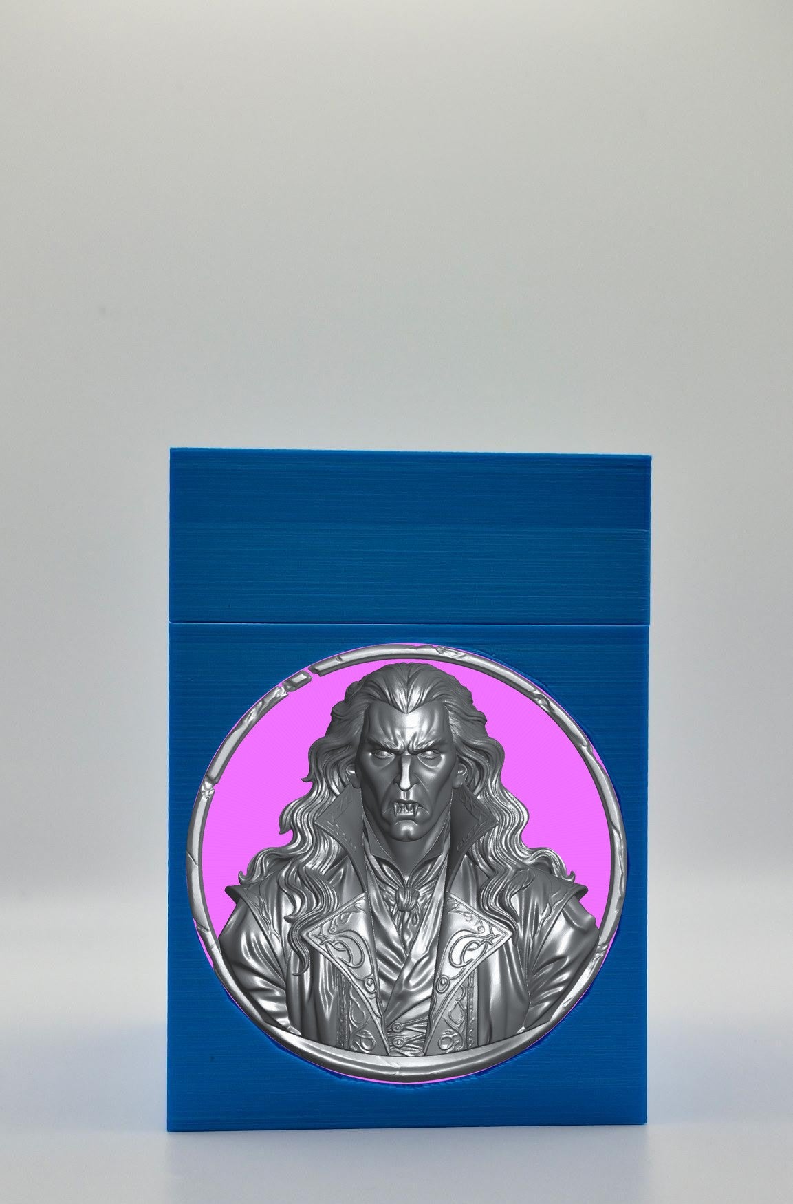Gothic Vampire Card Box — Blue