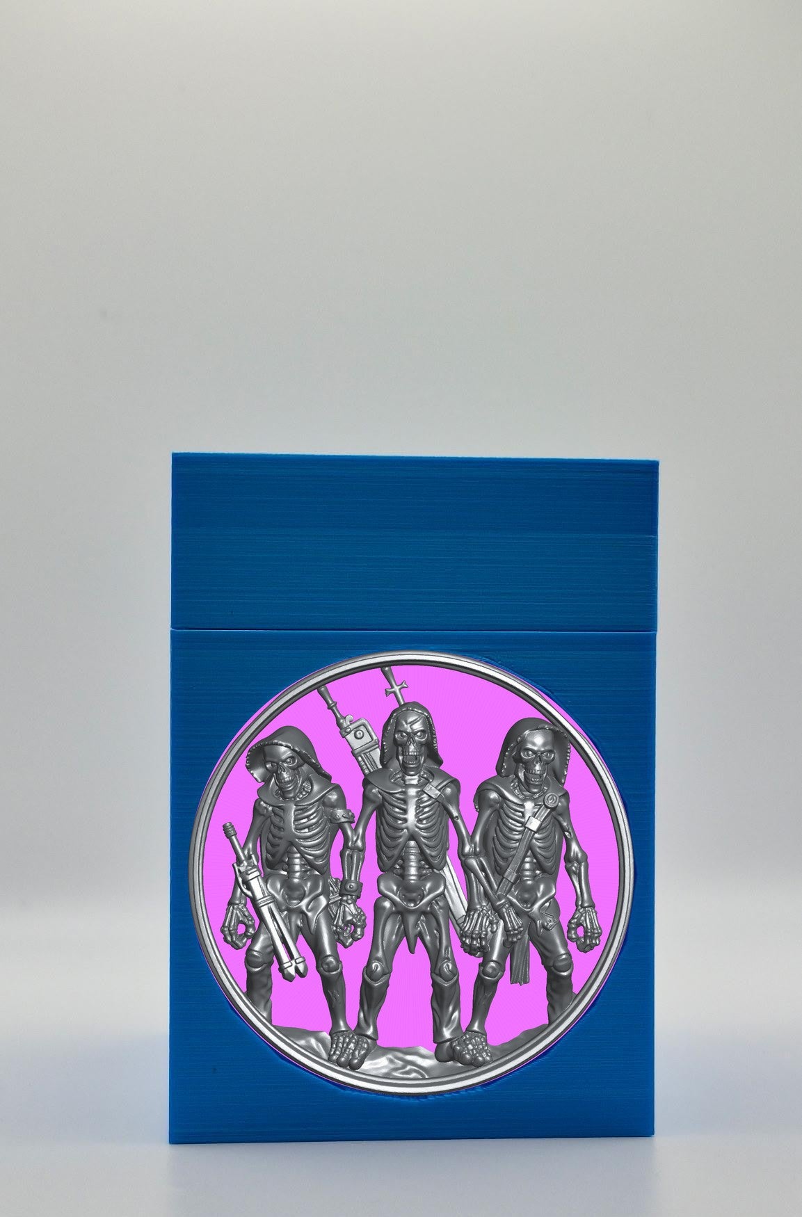 Skeleton Army Card Box — Blue